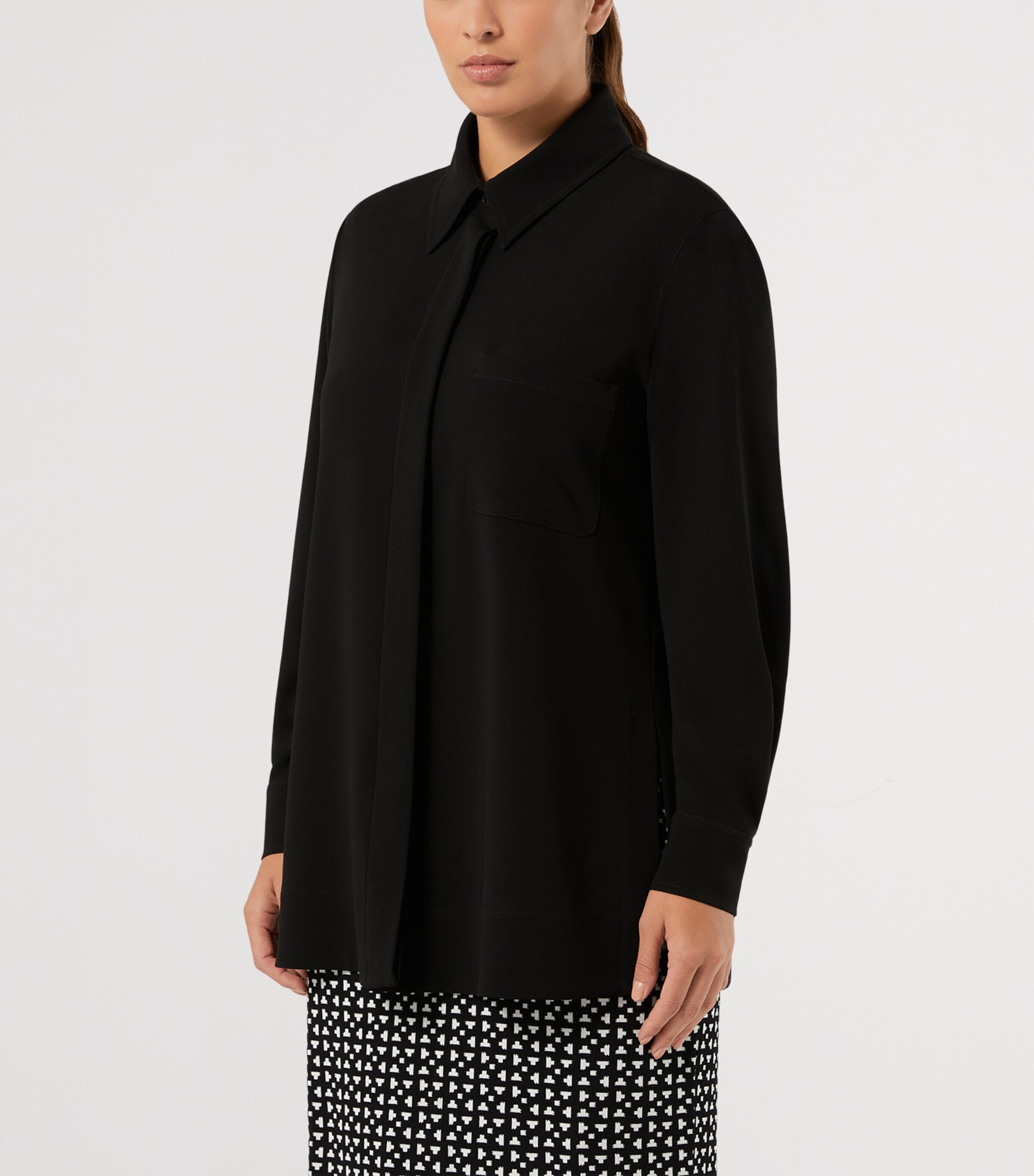 Marina Rinaldi Womens Cady Shirt Black Image 3