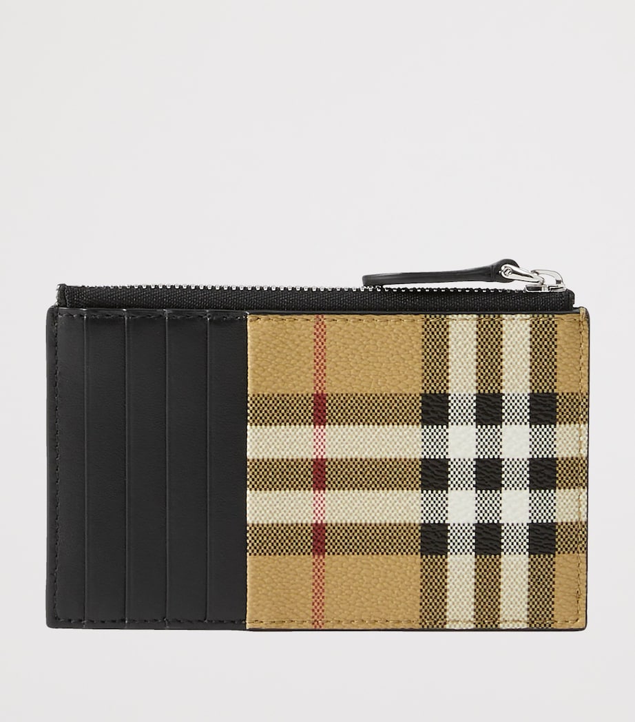 Check Zipped Card Holder ARCHIVE BEIGE Image 2