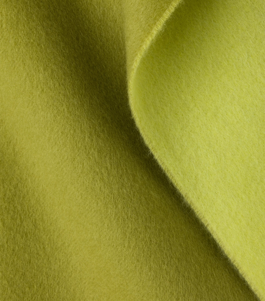 Wool-Cashmere Jacquard Logo Throw F01PS Image 2