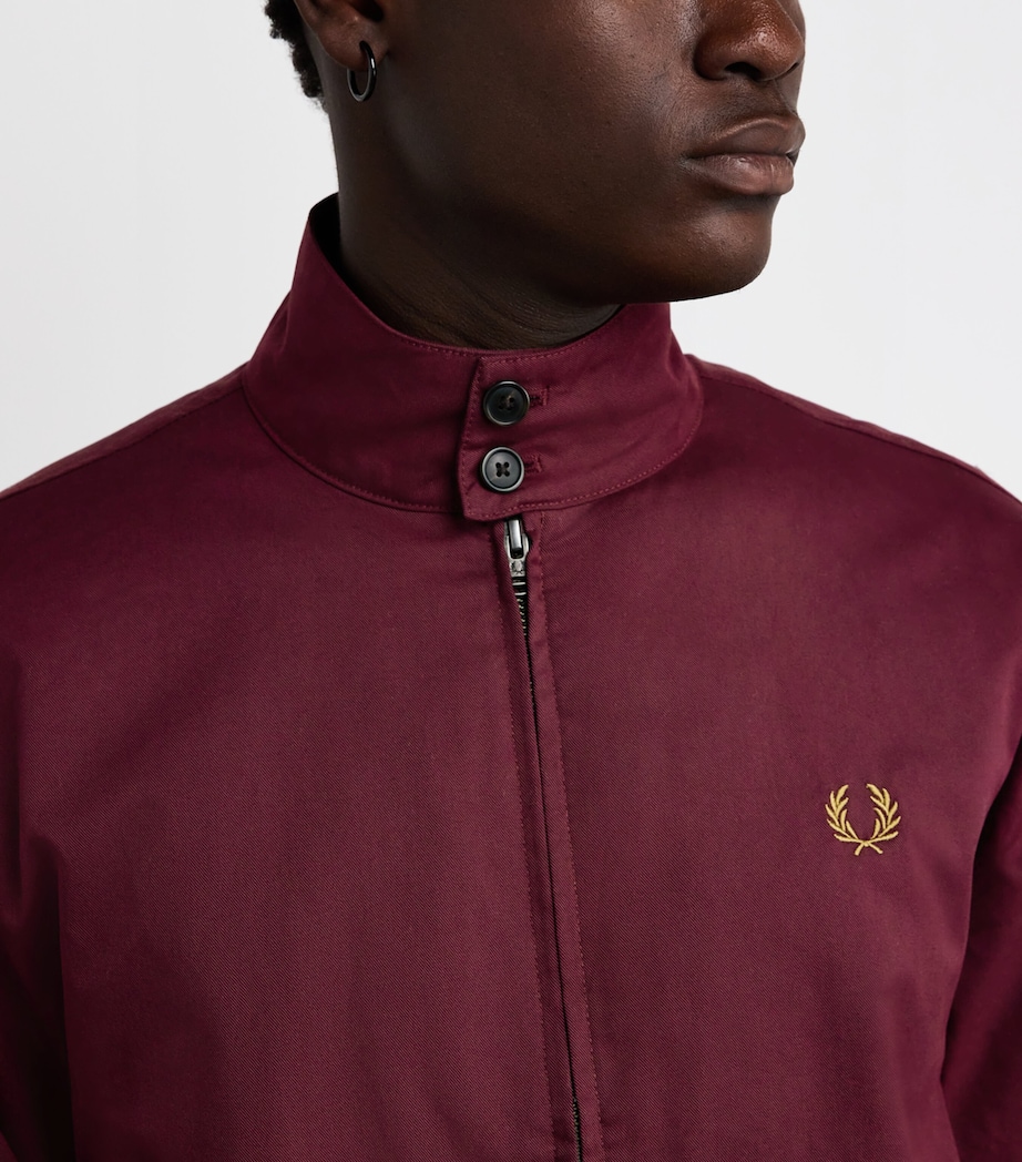 Cotton-Blend Harrington Jacket 597-OXBLOOD Image 6