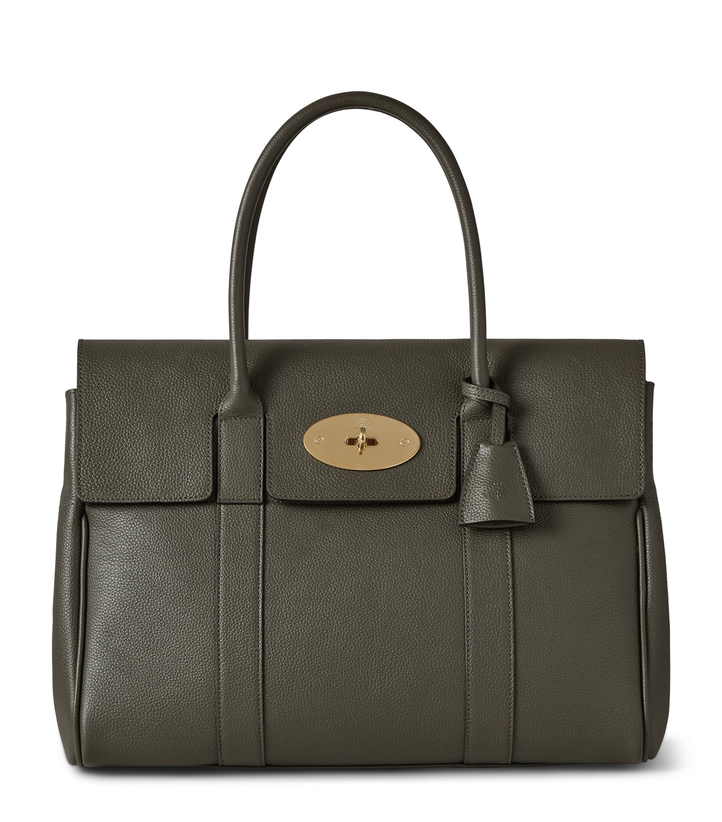 Leather Bayswater Top-Handle Bag JUNIPER GREEN Image 1