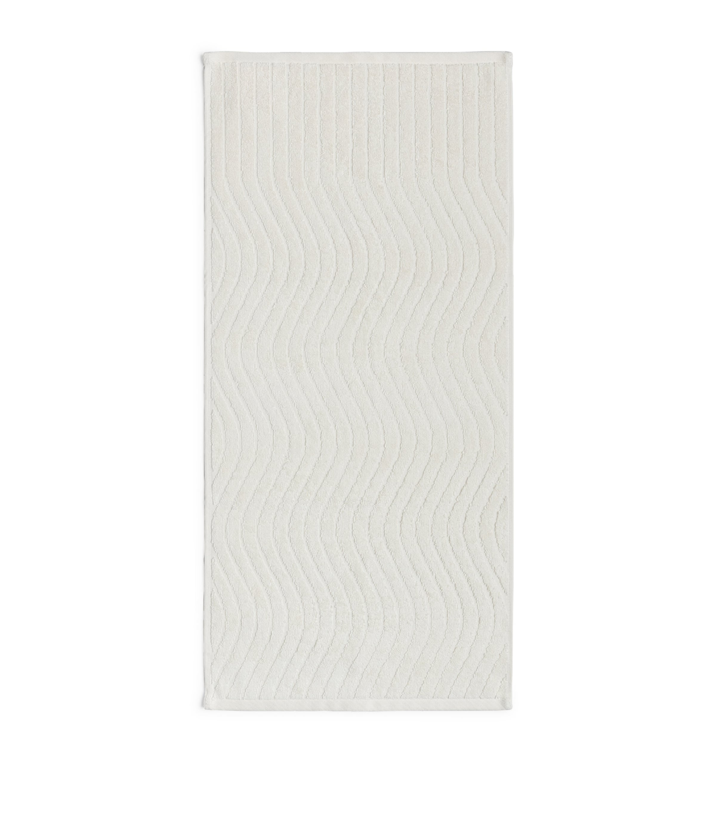 BAINA Organic Cotton Virginia Hand Towel (38cm x 80cm) Ivory Image 2