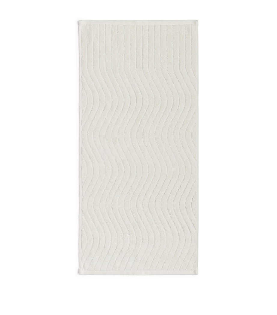 BAINA Organic Cotton Virginia Hand Towel (38cm x 80cm) Ivory Image 2