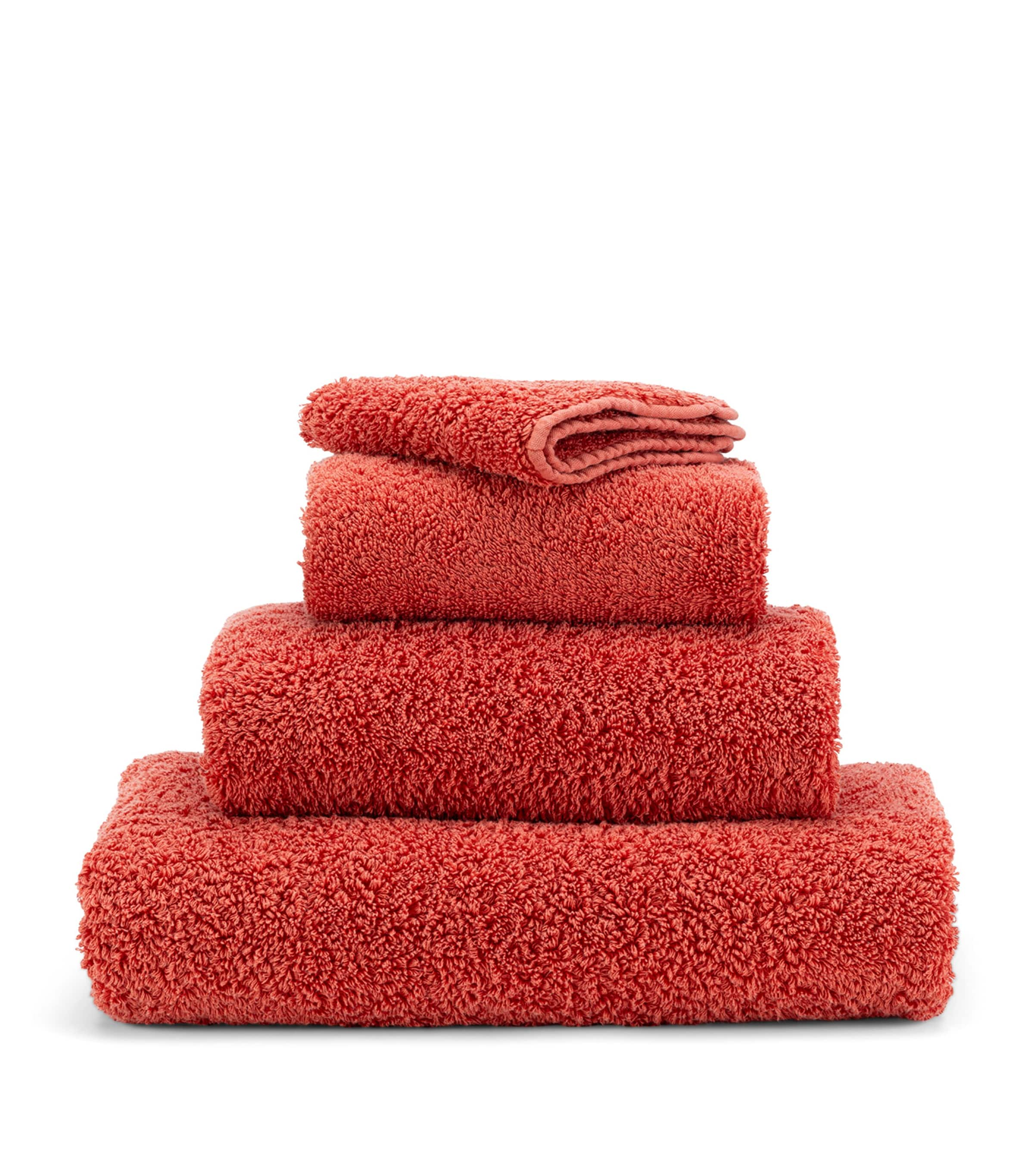 Abyss & Habidecor Egyptian Cotton Superpile Hand Towel In Red