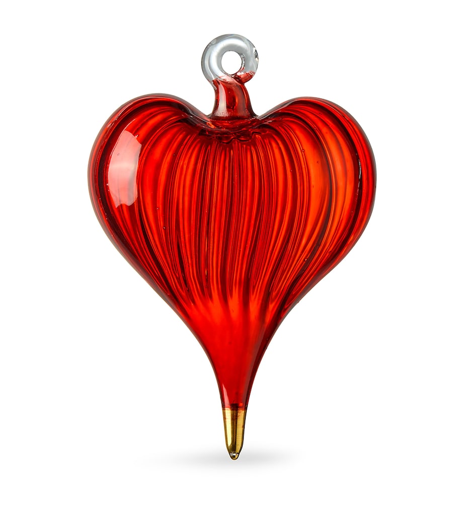 Red Heart Tree Decoration BLOOD RED Image 1