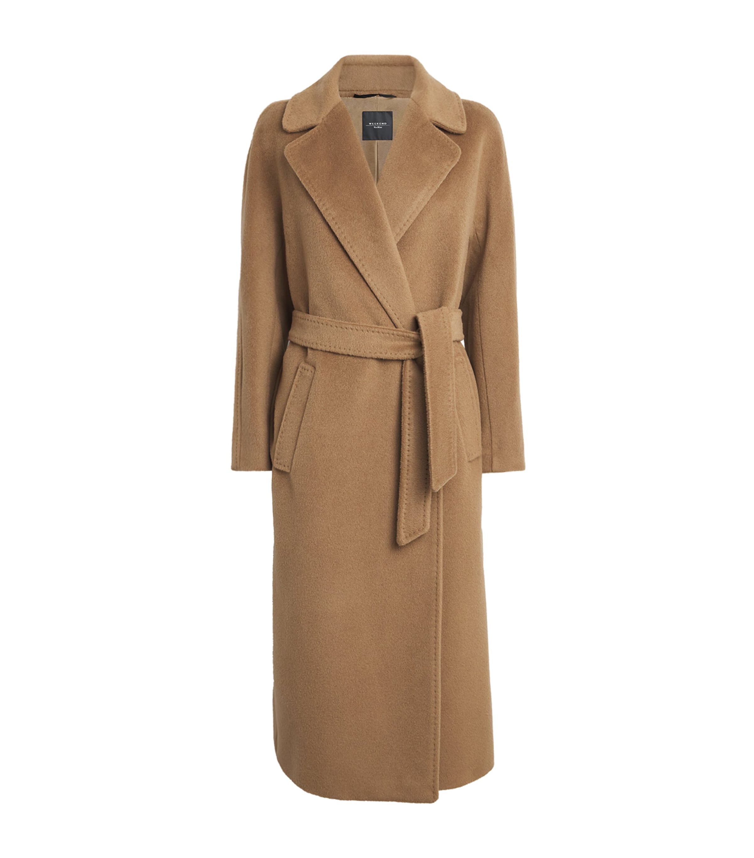 Weekend Max Mara Belted Coat In Multi