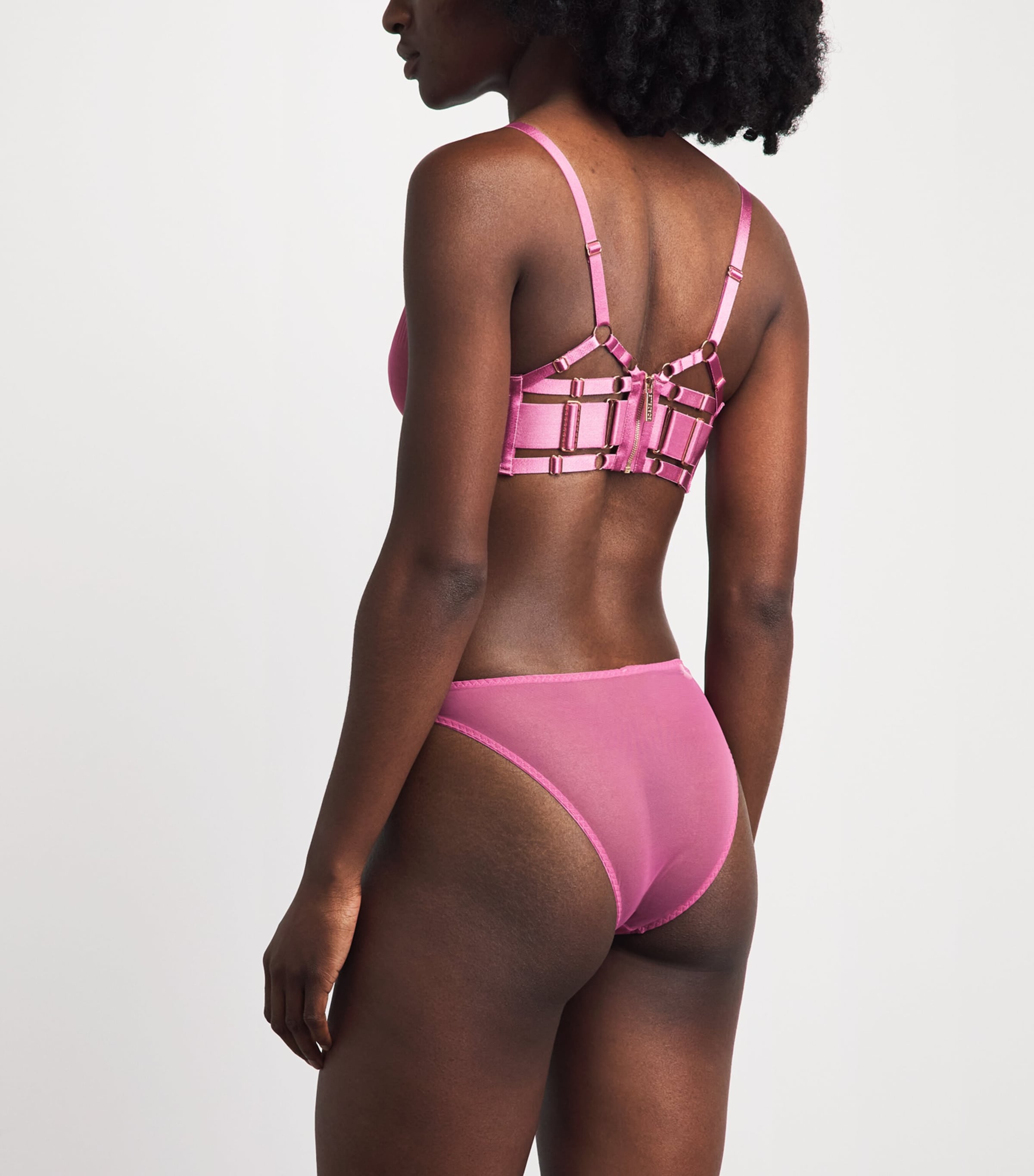 Bordelle Womens Zenna Balconette Bra Raspberry Image 3