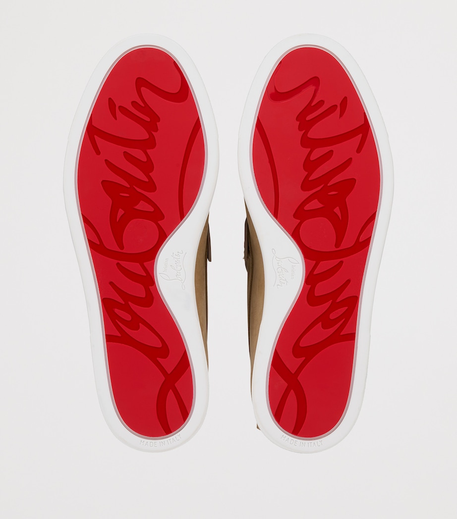 Christian Louboutin Moonboat Leather Boat Shoes Image 4
