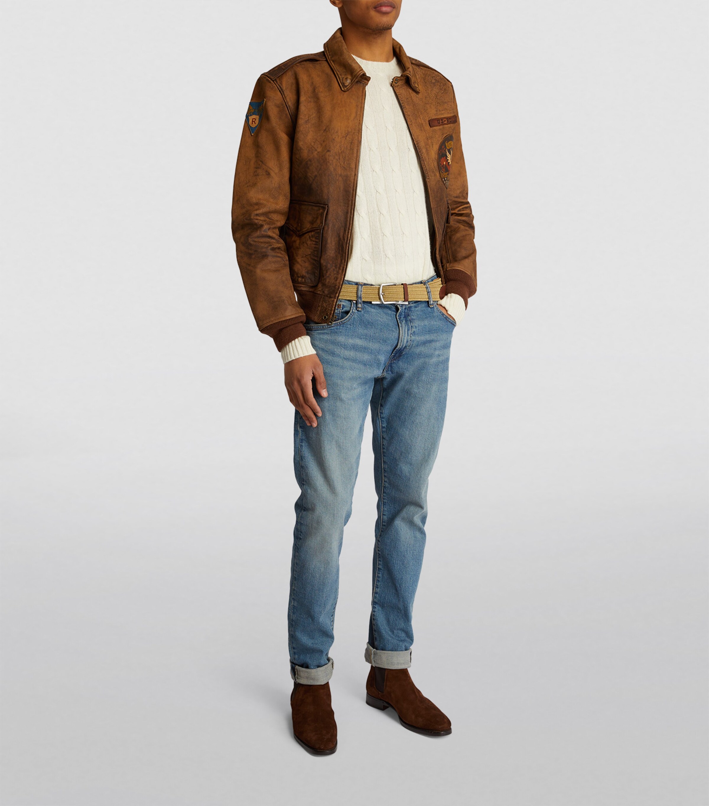 Polo Ralph Lauren Canvas Braided Belt Brown Image 4