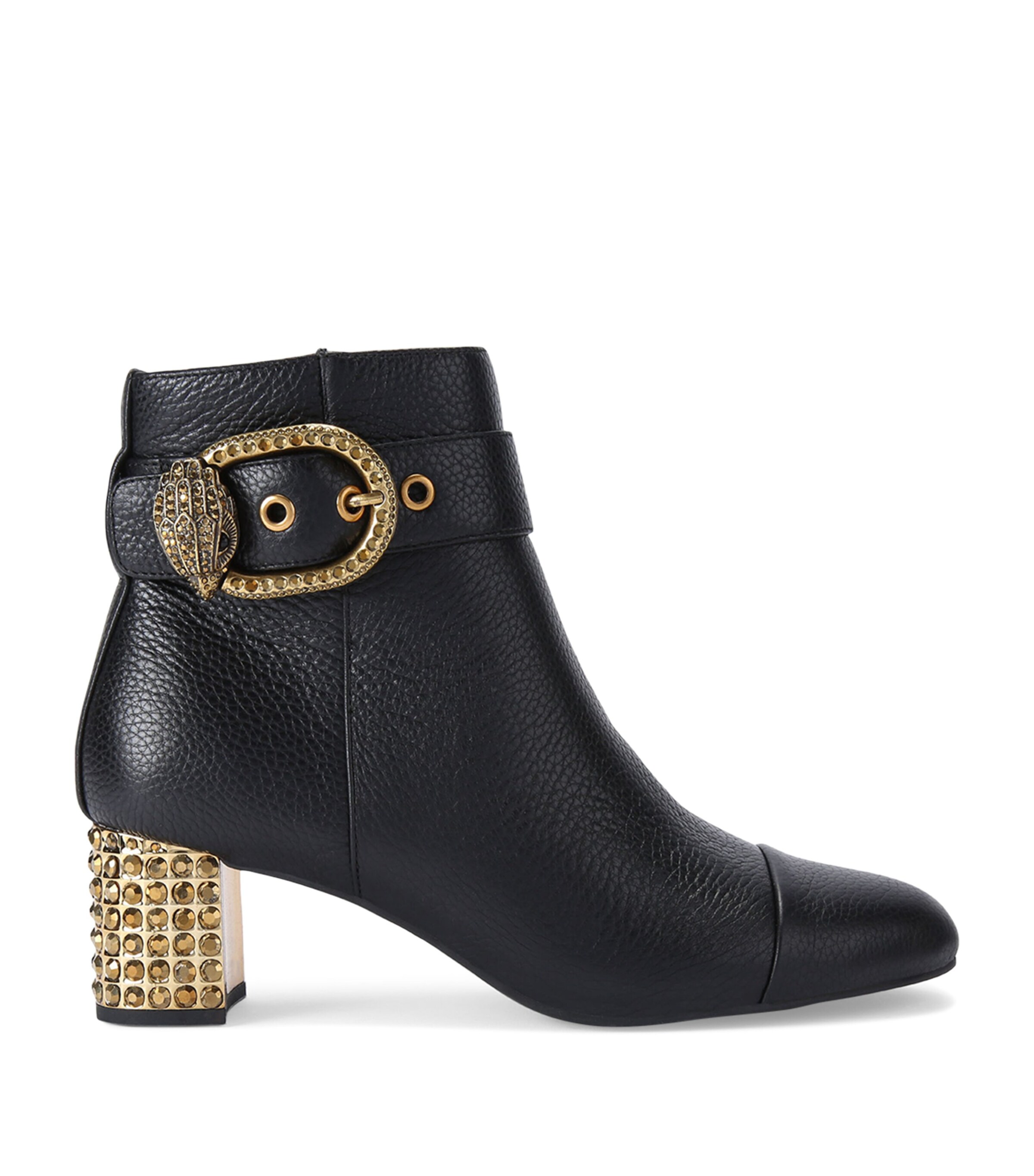 Kurt Geiger Mayfair Block Heel Bootie In Black