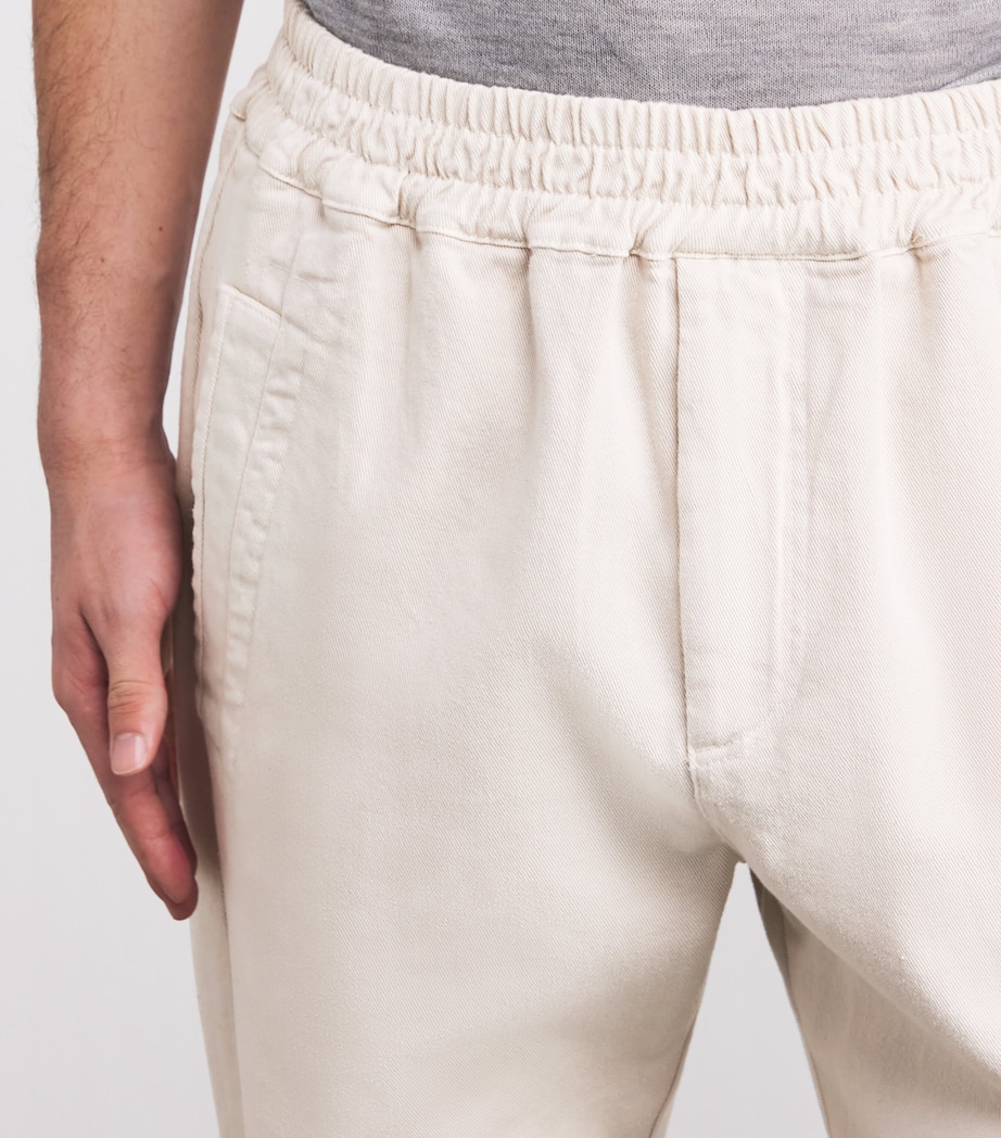 Stretch-Cotton Elasticated Trousers SABBIA Image 6