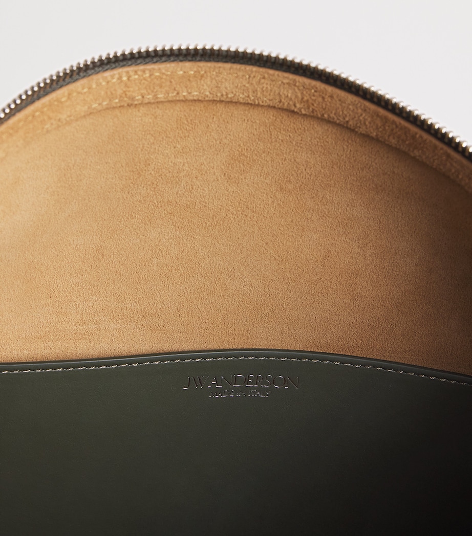 JW Anderson Leather Loafer Messenger Bag Khaki Image 6