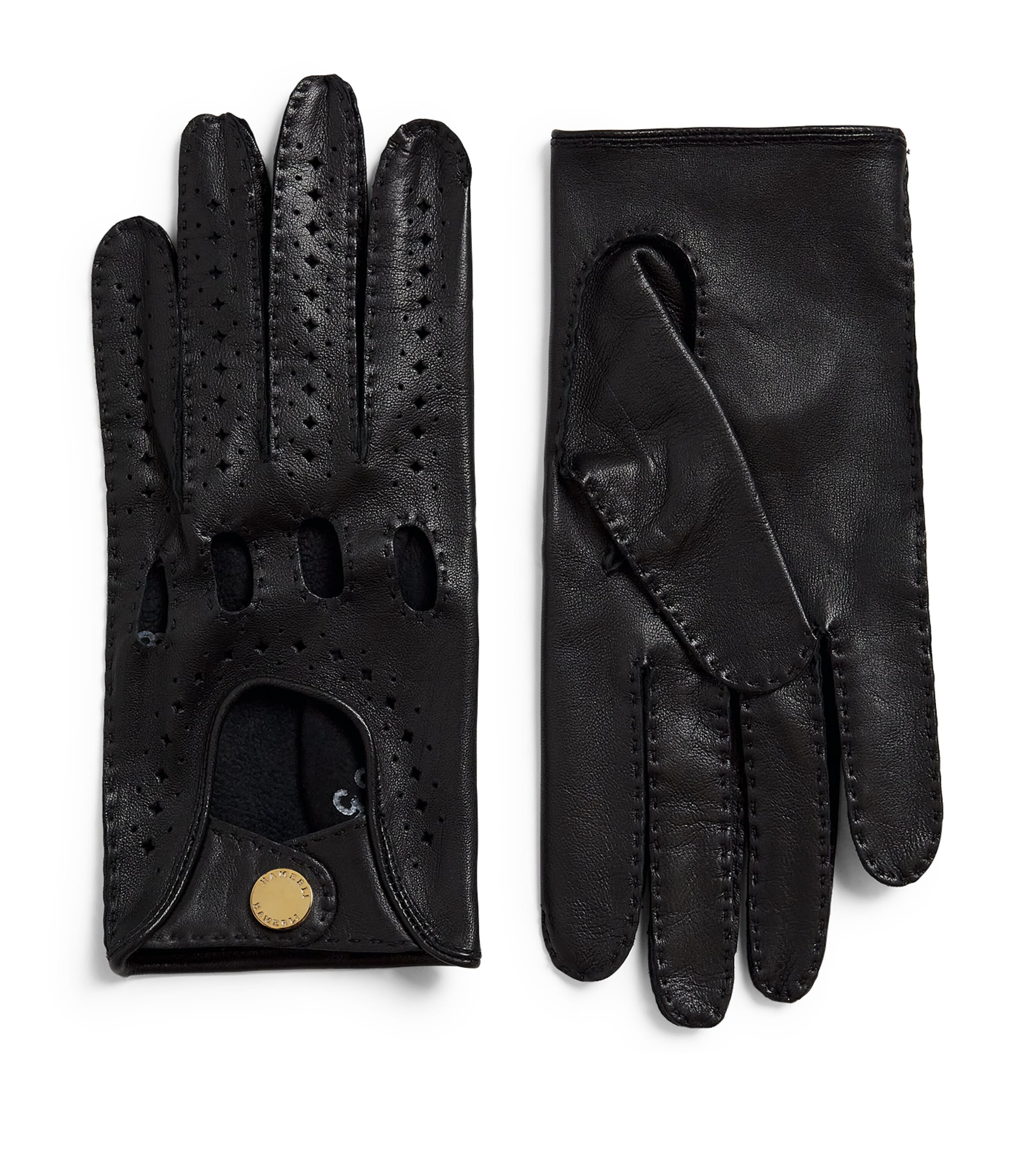 Hamerli Leather Mathieu Driving Gloves Black Image 1