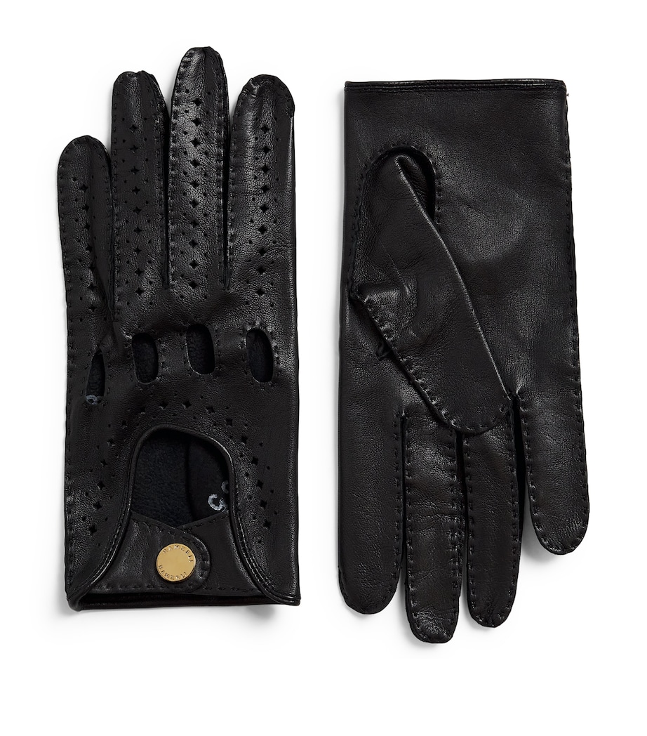 Hamerli Leather Mathieu Driving Gloves Black Image 1