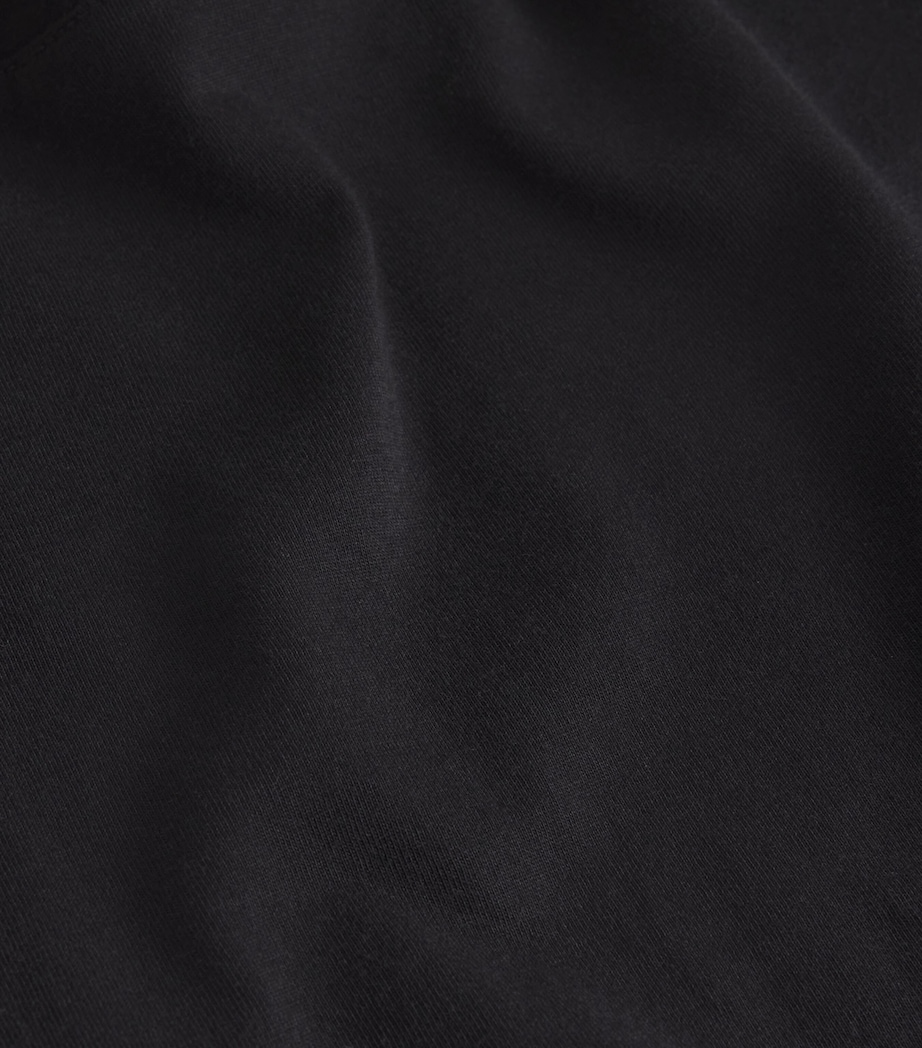 Pima Cotton Sorden T-Shirt BLACK W1086 Image 5