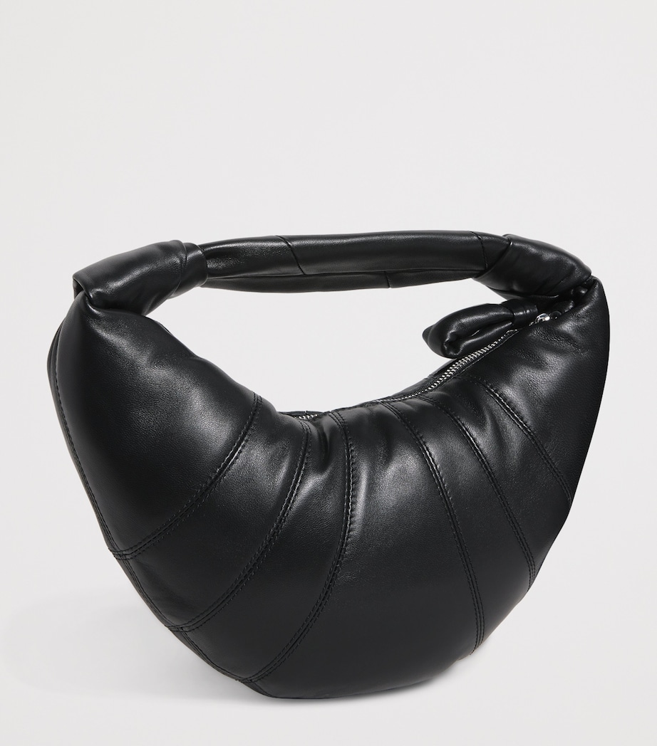 Mini Lambskin Fortune Croissant Shoulder Bag BK999 BLACK Image 3