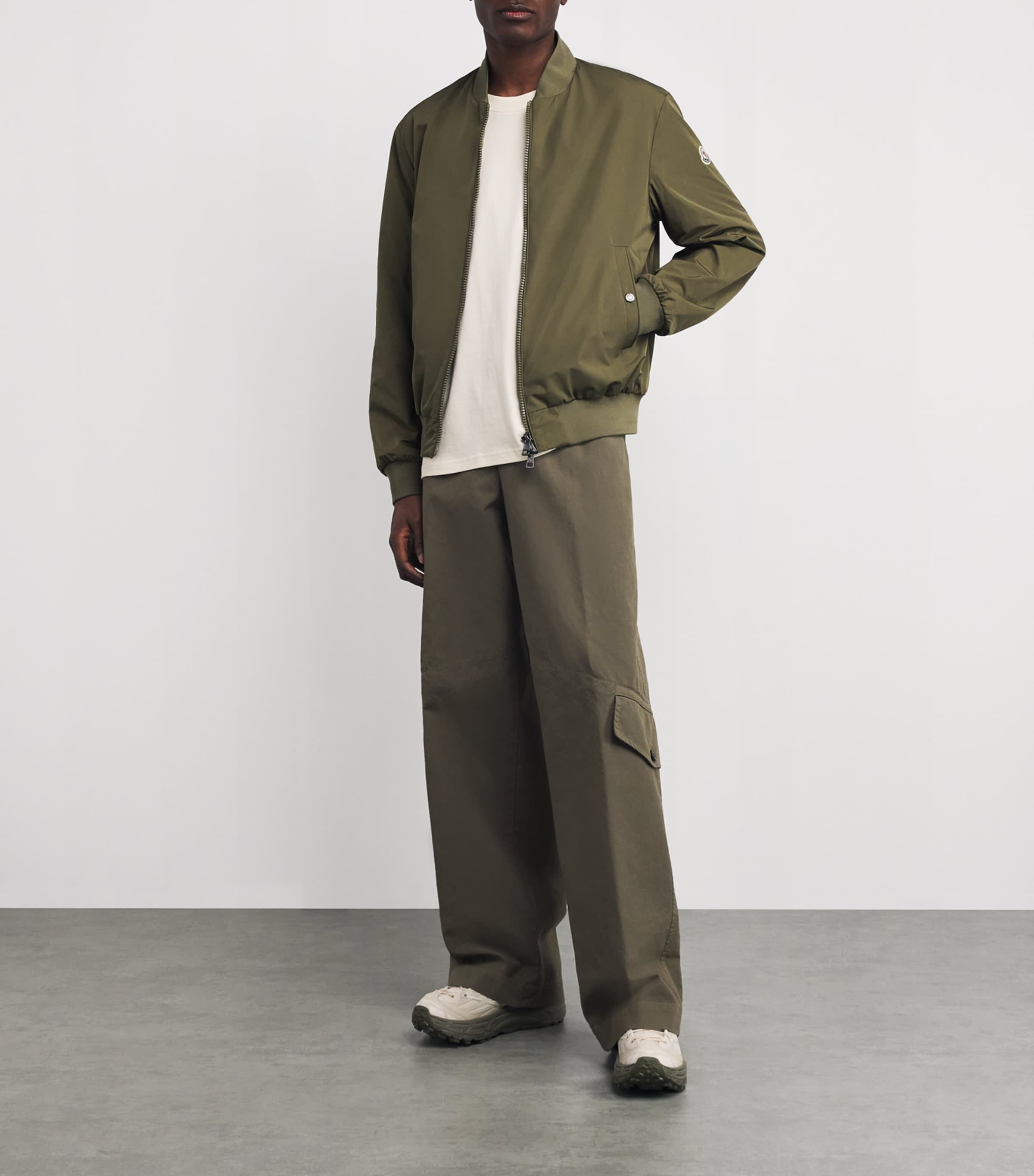 Moncler Green Grammont Bomber Jacket | Harrods BM