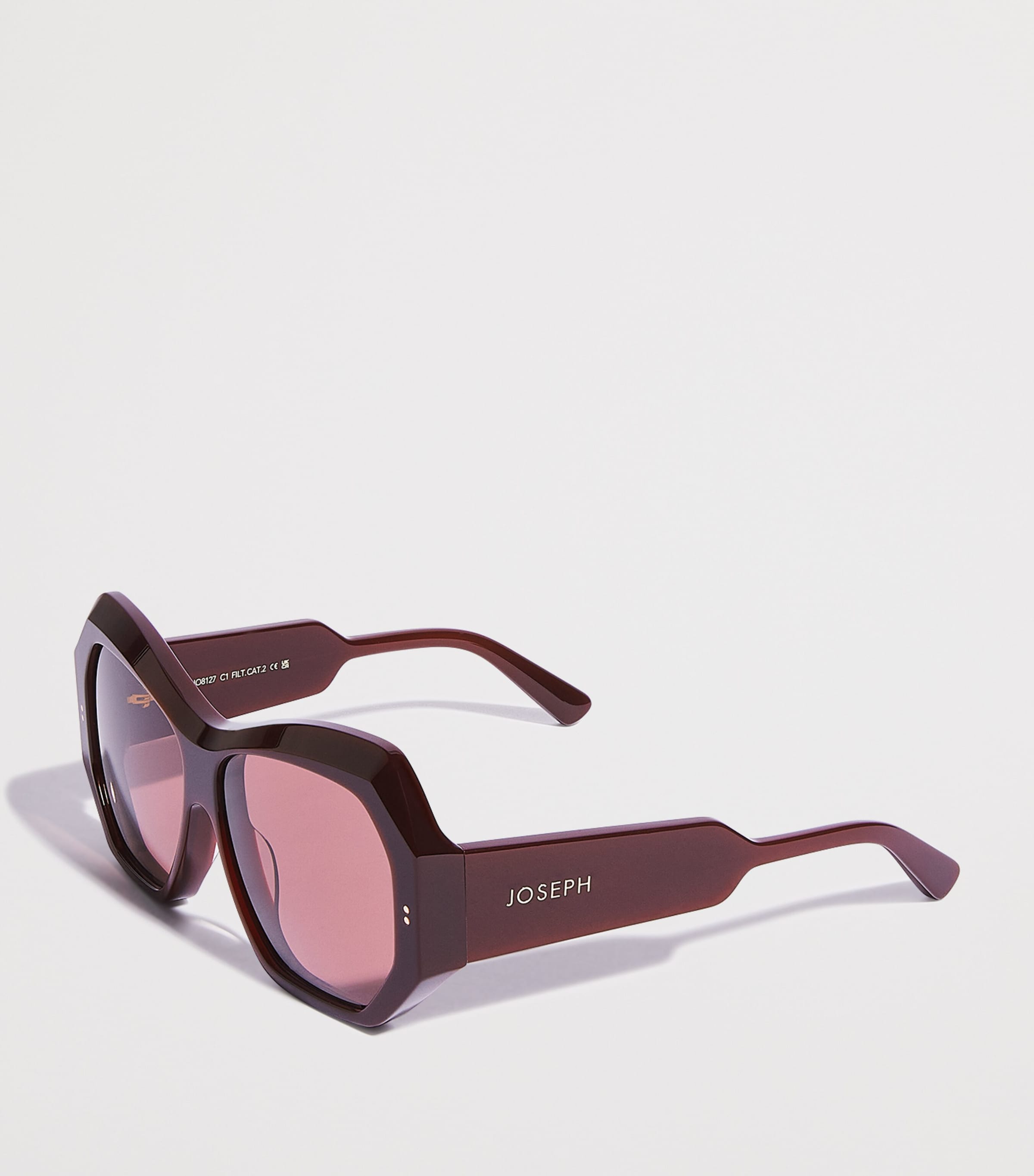 Joseph Butterfly Slima Sunglasses Plum Image 2