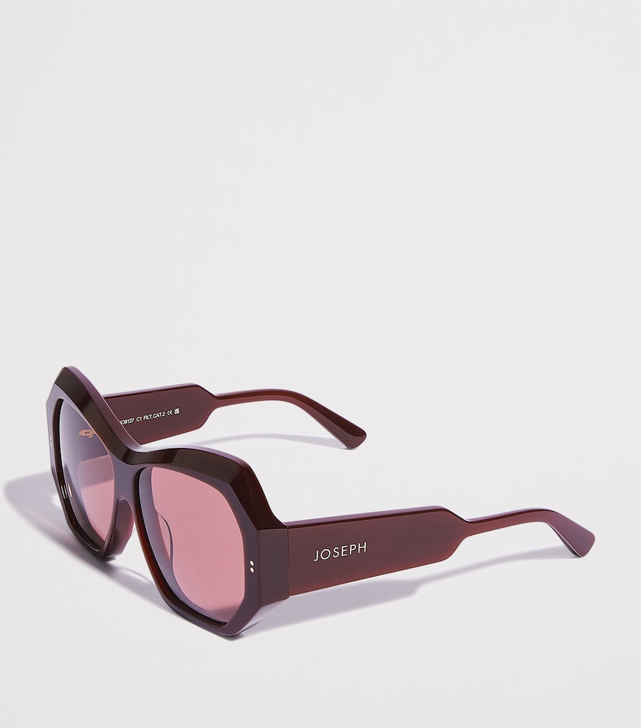 Joseph Butterfly Slima Sunglasses Plum Image 2