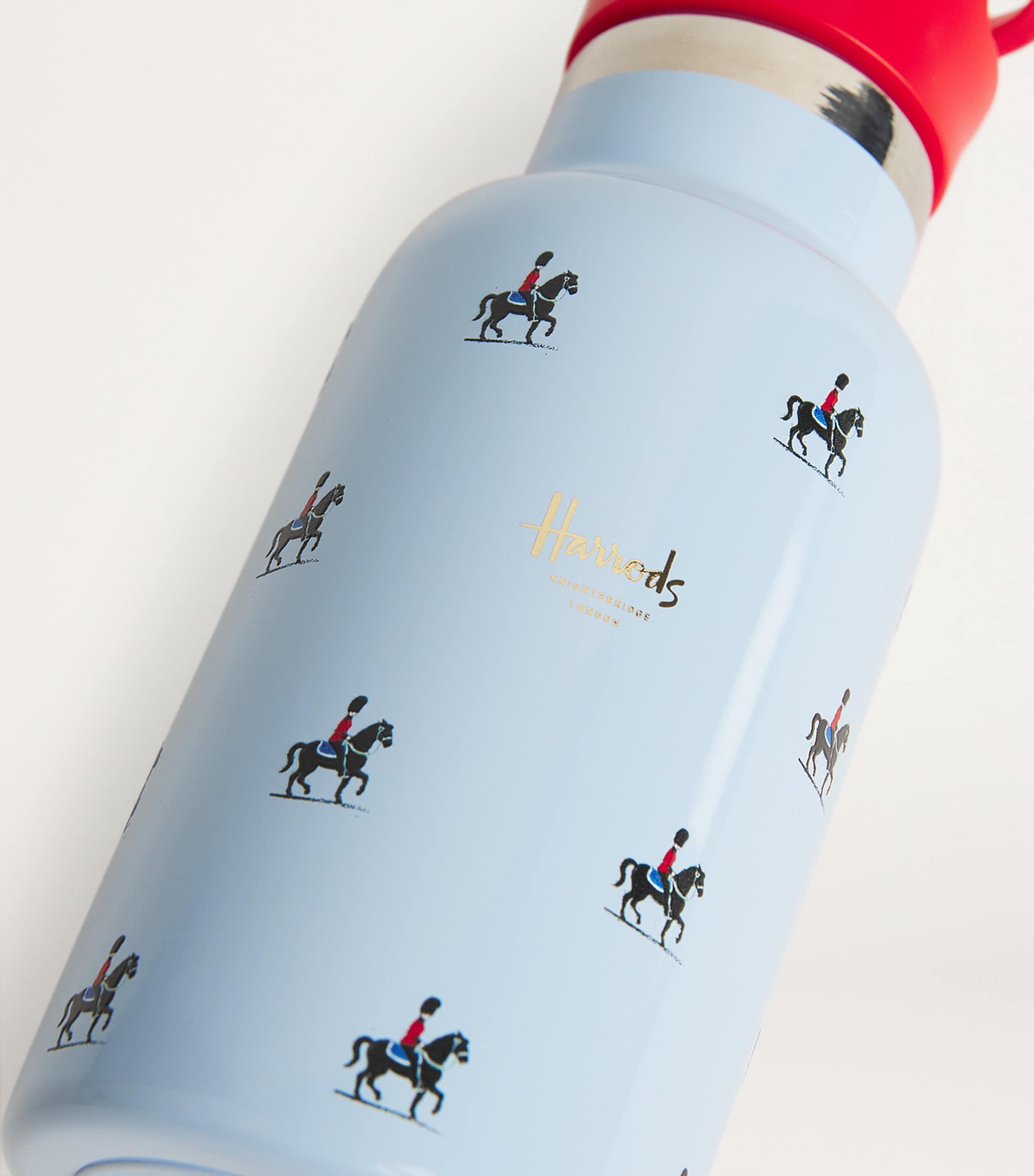 Horse Guards Print Water Bottle (350ml) BLUE Image 3