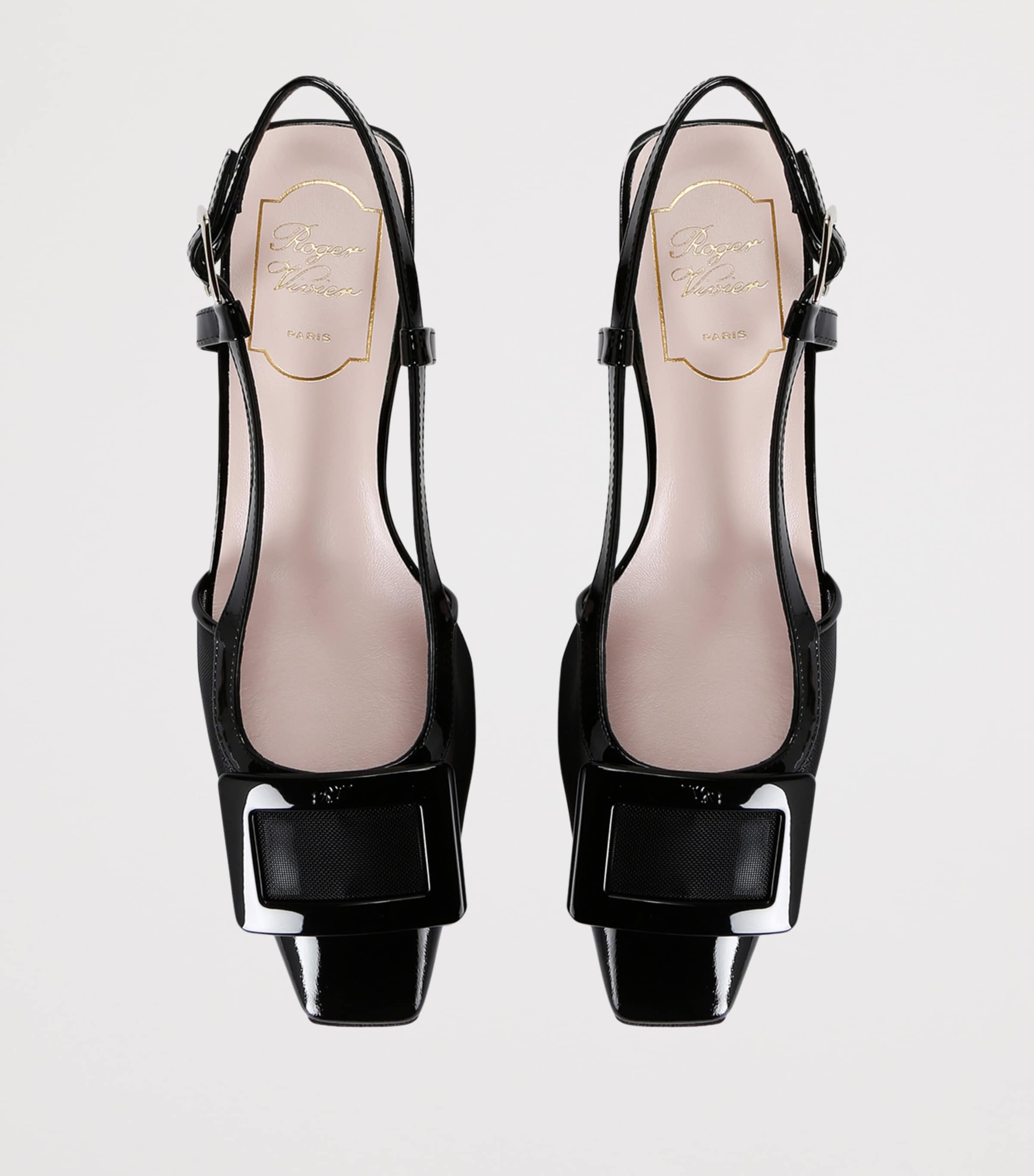 Roger Vivier Belle Vivier Slingback Pumps 45 Black Image 4