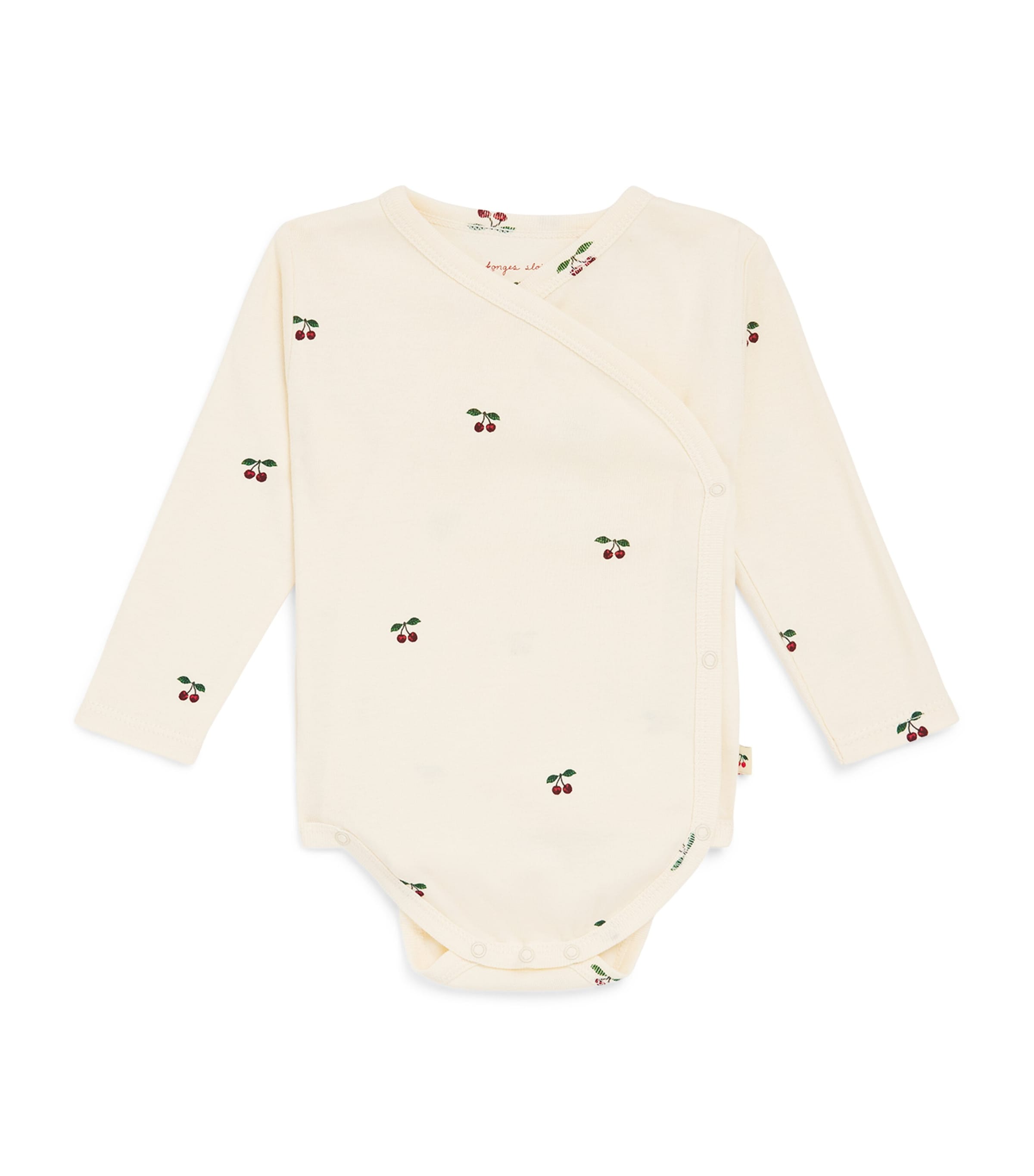 KONGES SLOJD Organic Cotton Cherry Print Bodysuit (0-9 Months) Image 1