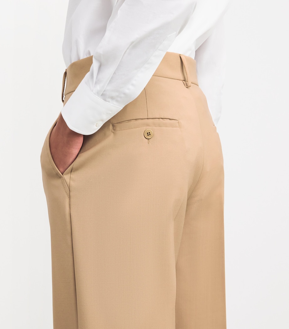 Wool Tailored Trousers BEIGE Image 6