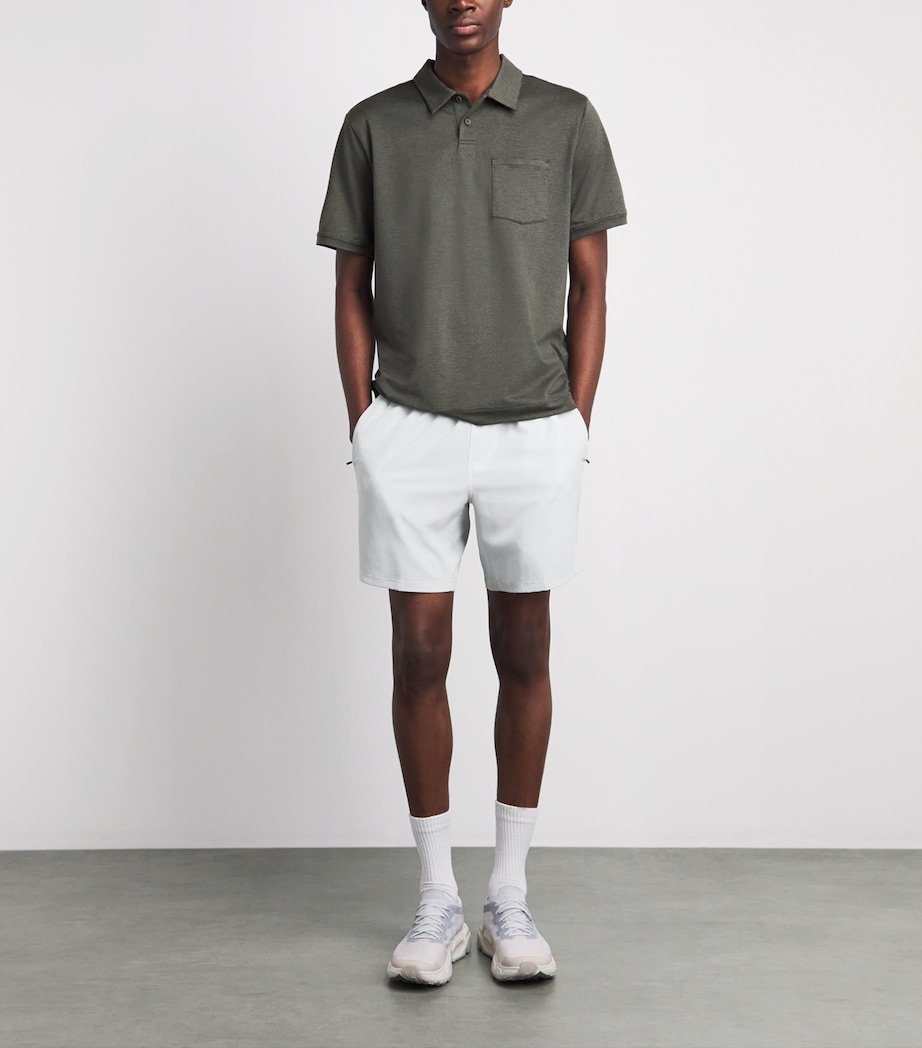 VUORI Mens Ponto Performance Polo Shirt Hta Army Heath Image 2