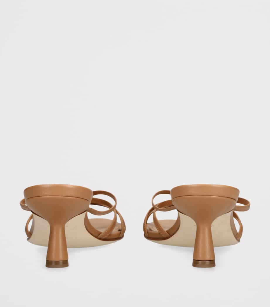 Leather Abby Heeled Sandals 55 TAN Image 2