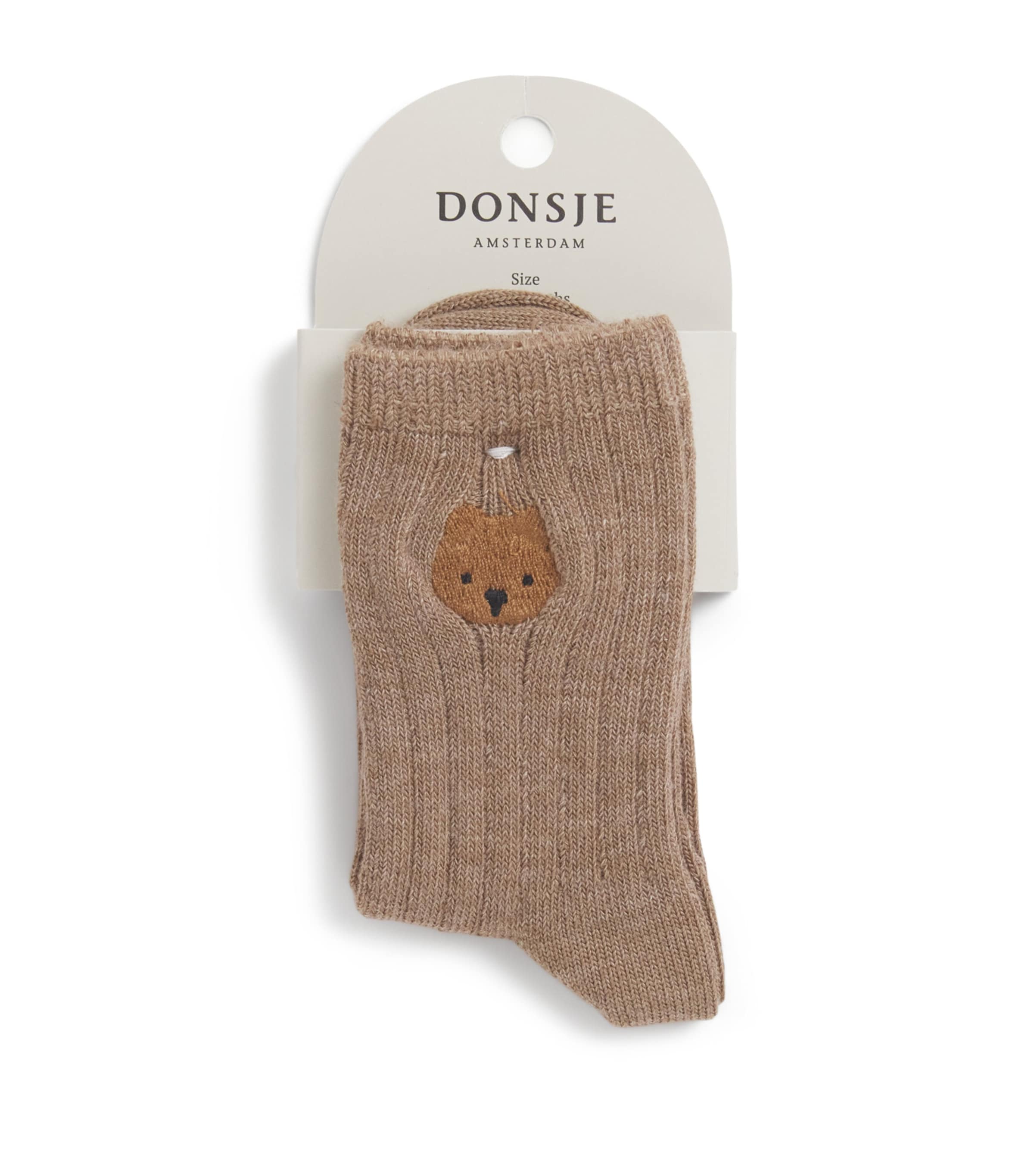 Donsje Bell Bear Socks In Brown