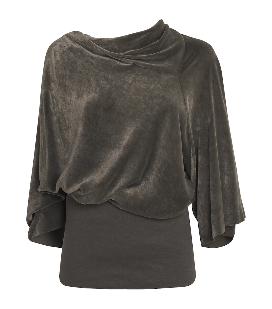 Velvet Cylinder Draped Top 25 BOSCO Image 1