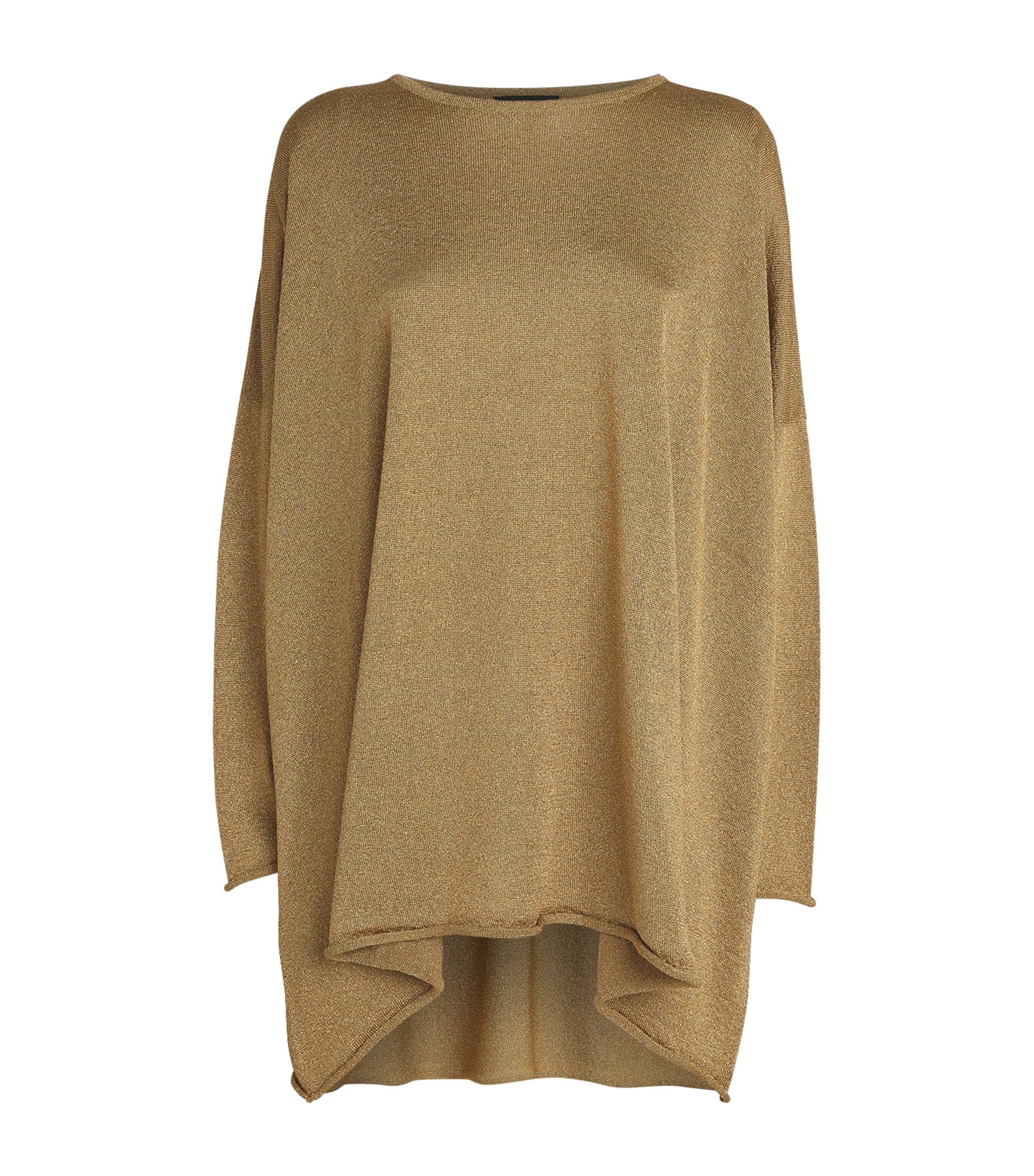 Eskandar Metallic-knit Sweater In Gold