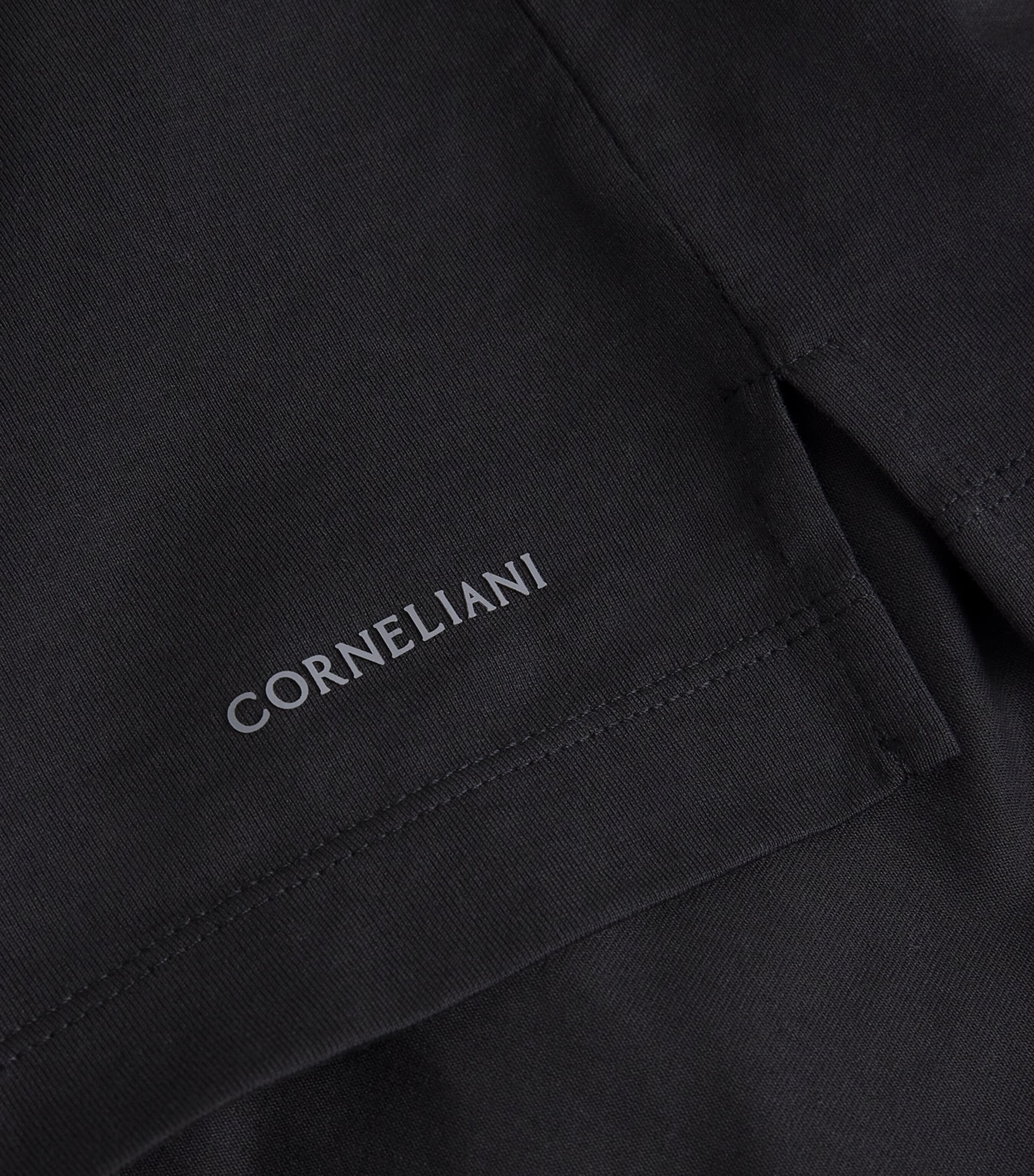 Cotton Crew-Neck T-Shirt 020 BLACK Image 5