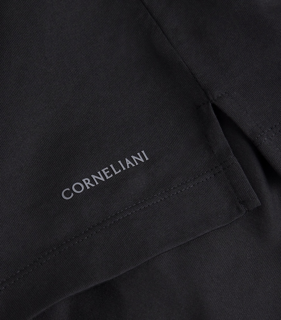 Cotton Crew-Neck T-Shirt 020 BLACK Image 5