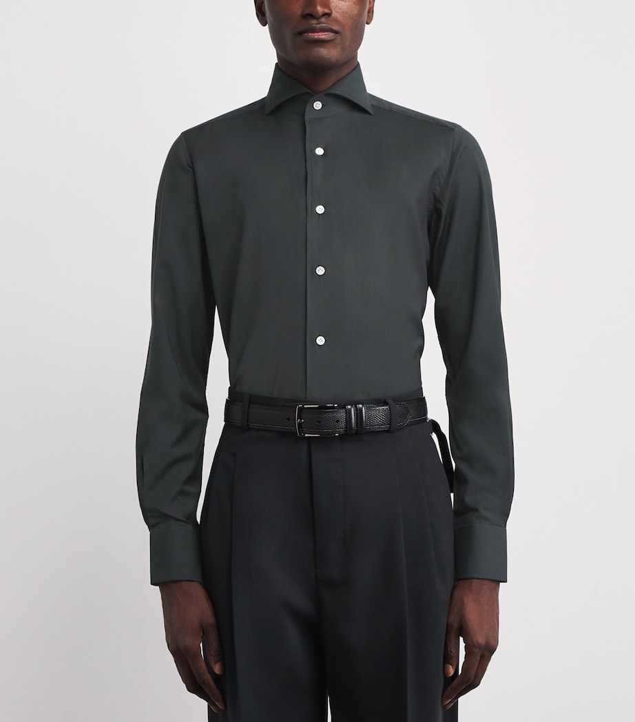 Wool Shirt GREEN Image 3