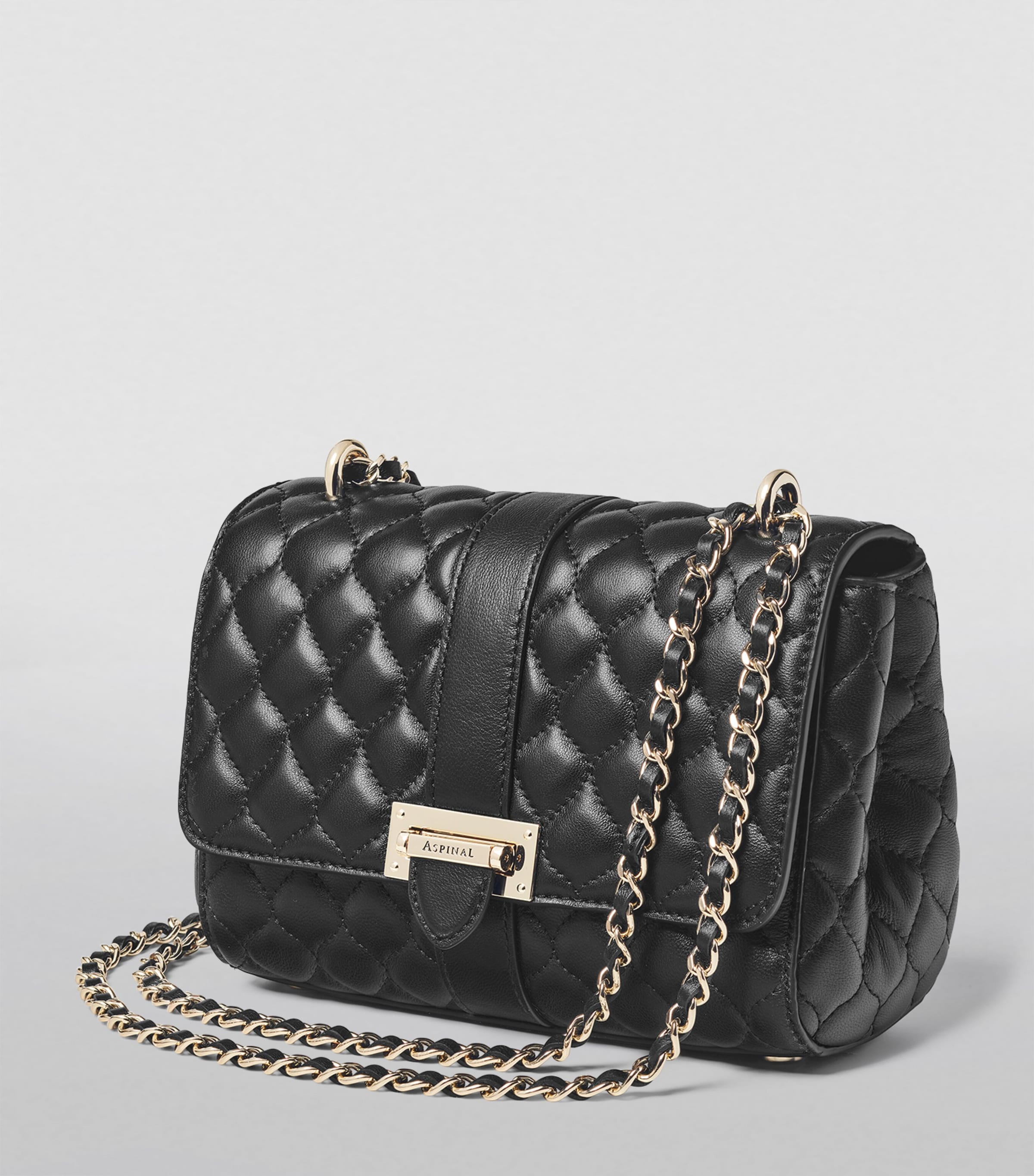 Leather Lottie Shoulder Bag BLACK Image 5