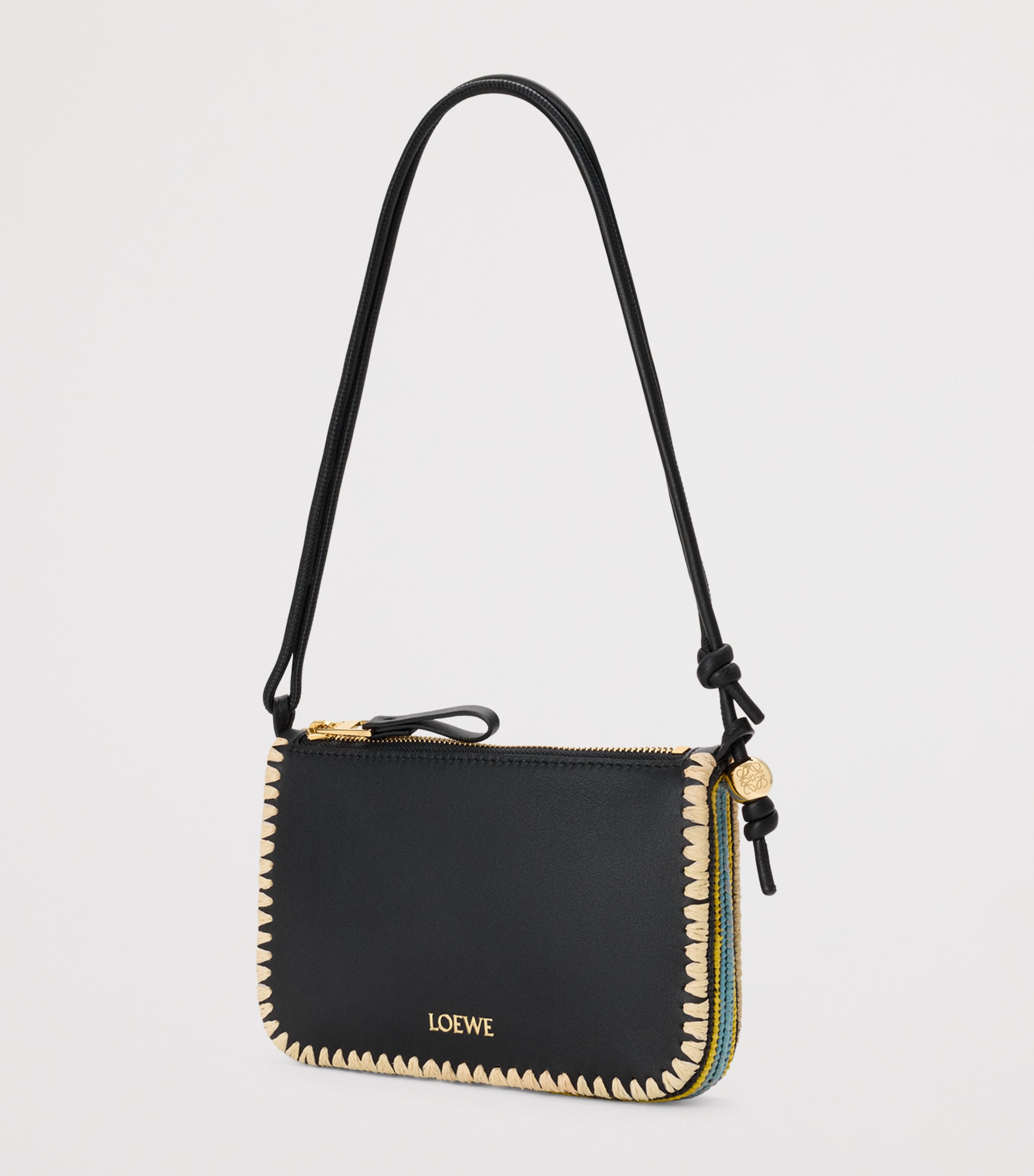 LOEWE x Paula's Ibiza Rio Shoulder Bag Black Image 2