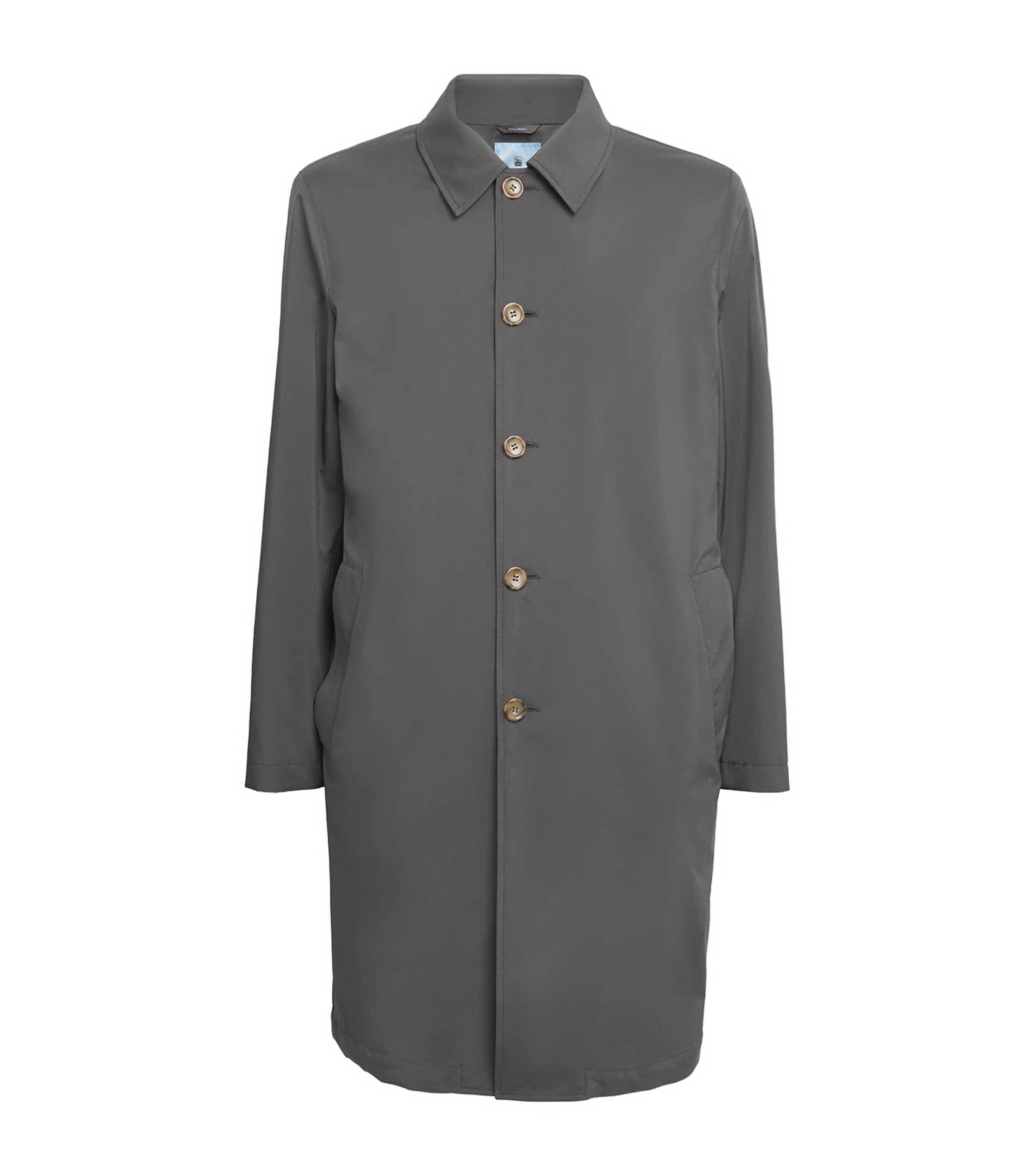 Colombo Mid-length Raincoat In Grey