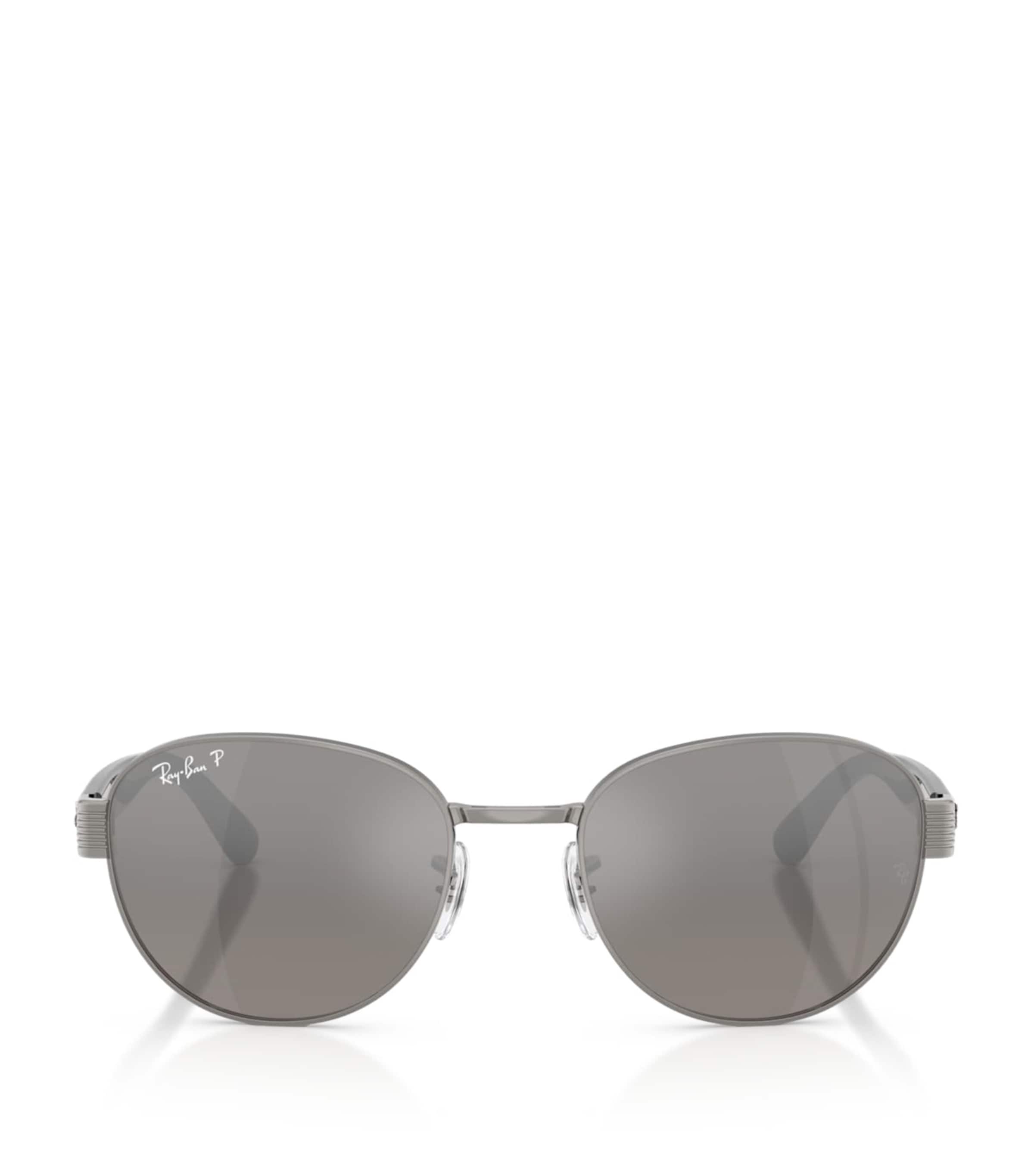 Ray-Ban RB3766 Polarized+ Lenses Square Sunglasses Grey Image 1
