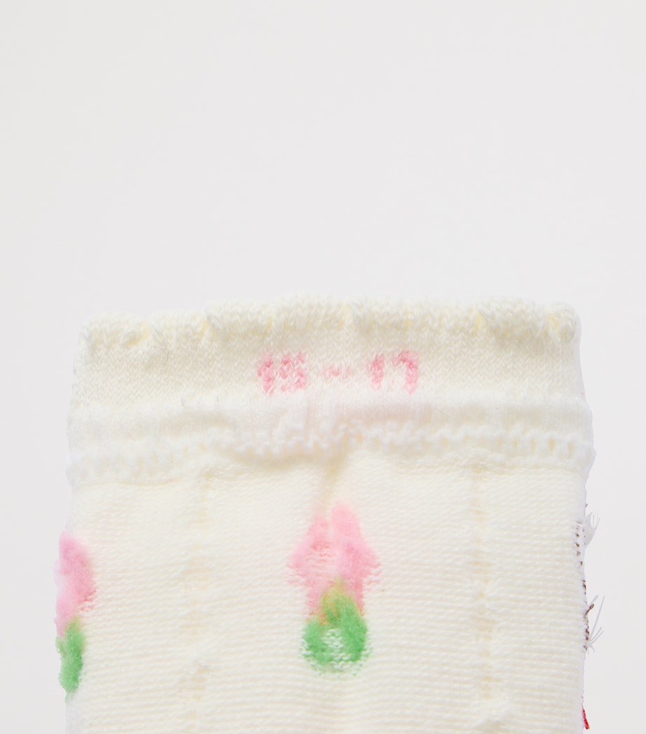 Miki House Floral Chieco Saku Frill Socks Image 3