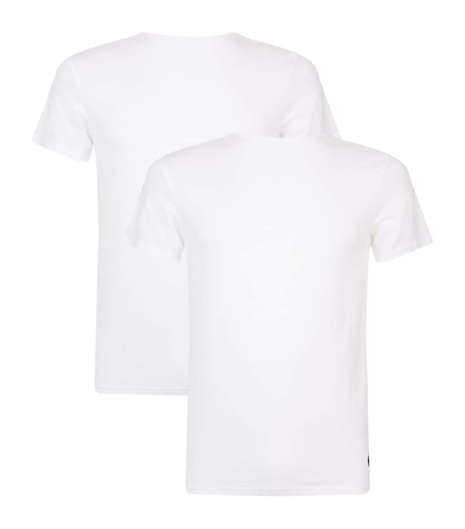 Polo Ralph Lauren Mens Stretch Cotton T-Shirt (Set Of 2) White Image 3