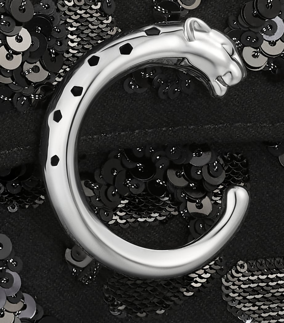 Cartier Mini Sequinned Panthère de Cartier Cross-Body Bag Black Image 6