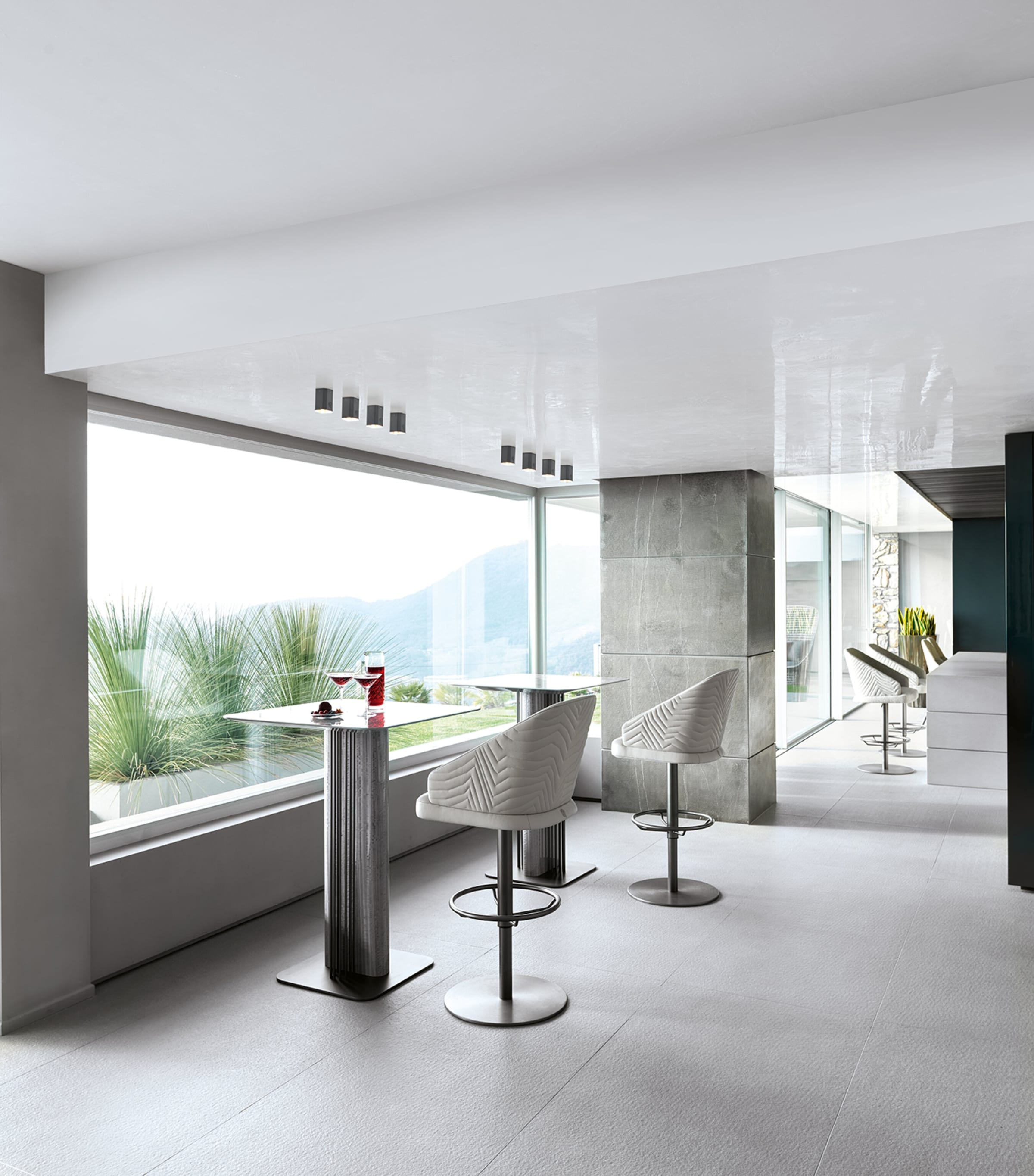 Giorgio Collection Moonlight Bar Table Grey Image 2