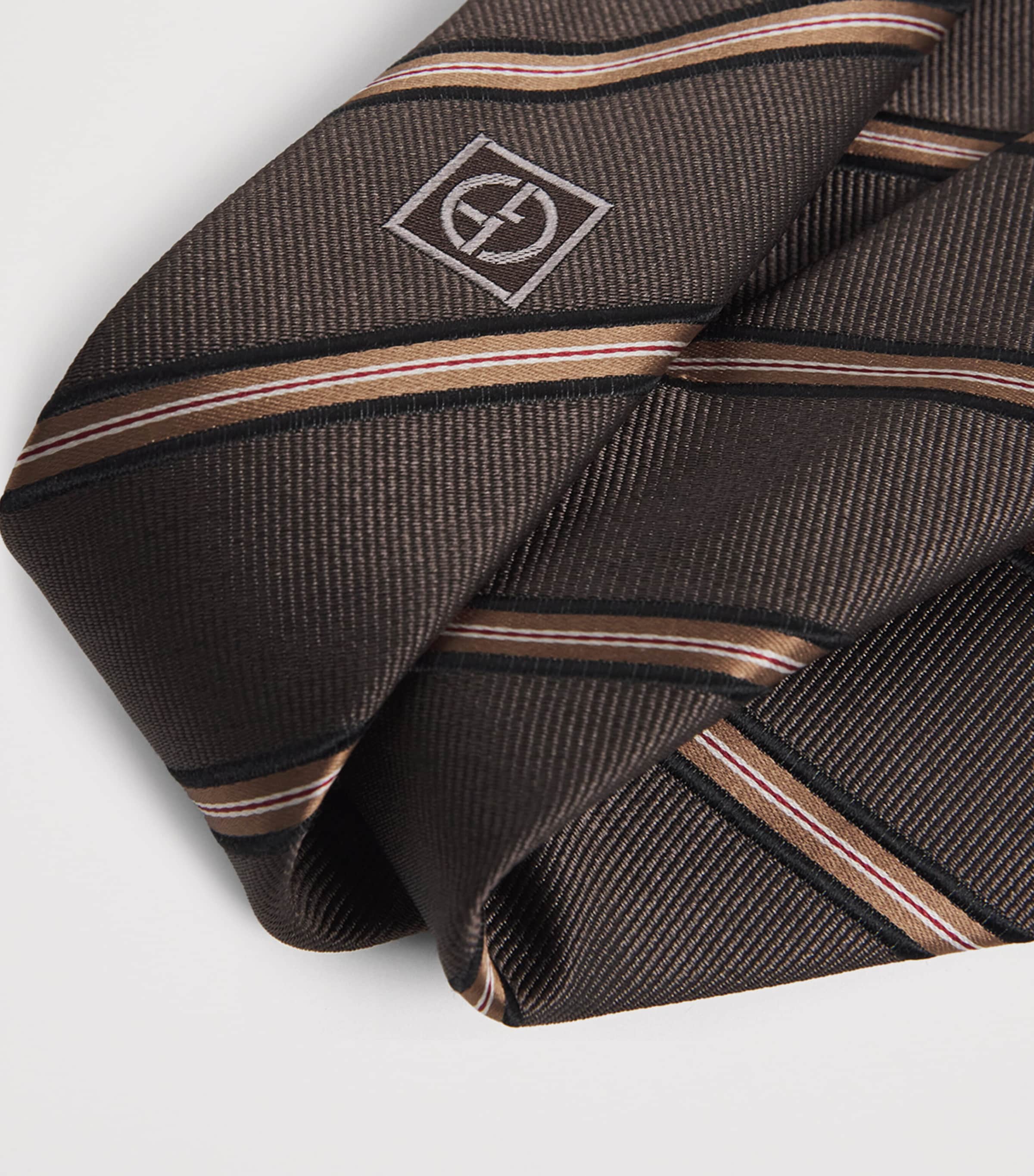 Silk Regimental Stripe Tie F6045 Image 3