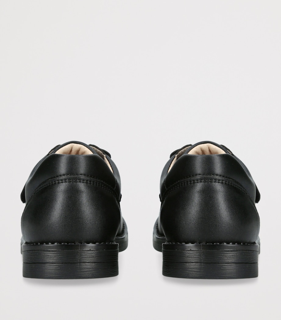 Leather George School Shoes BLACK Image 2