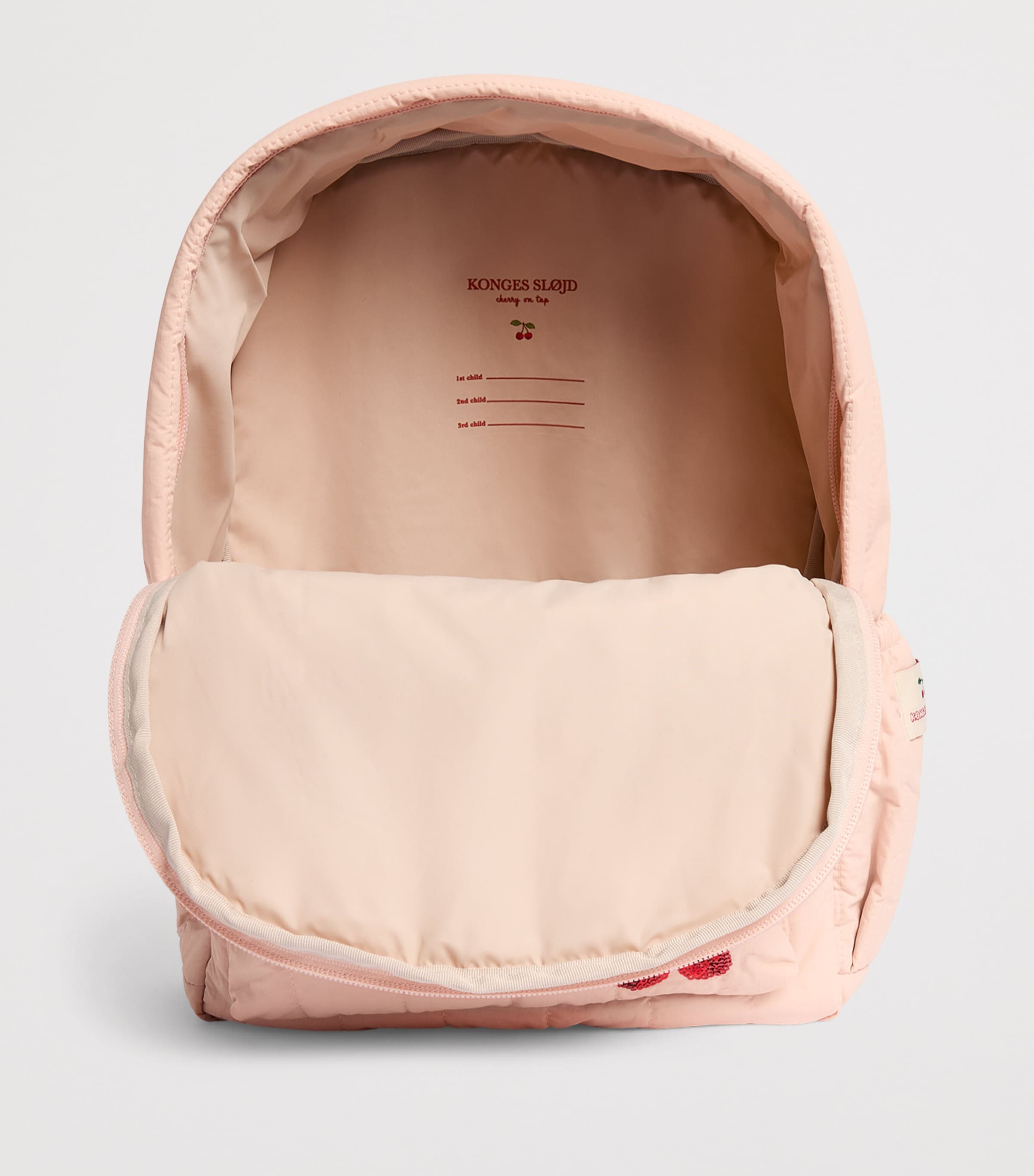 KONGES SLOJD Quilted Sequin Juno Backpack Cameo Rose Image 3