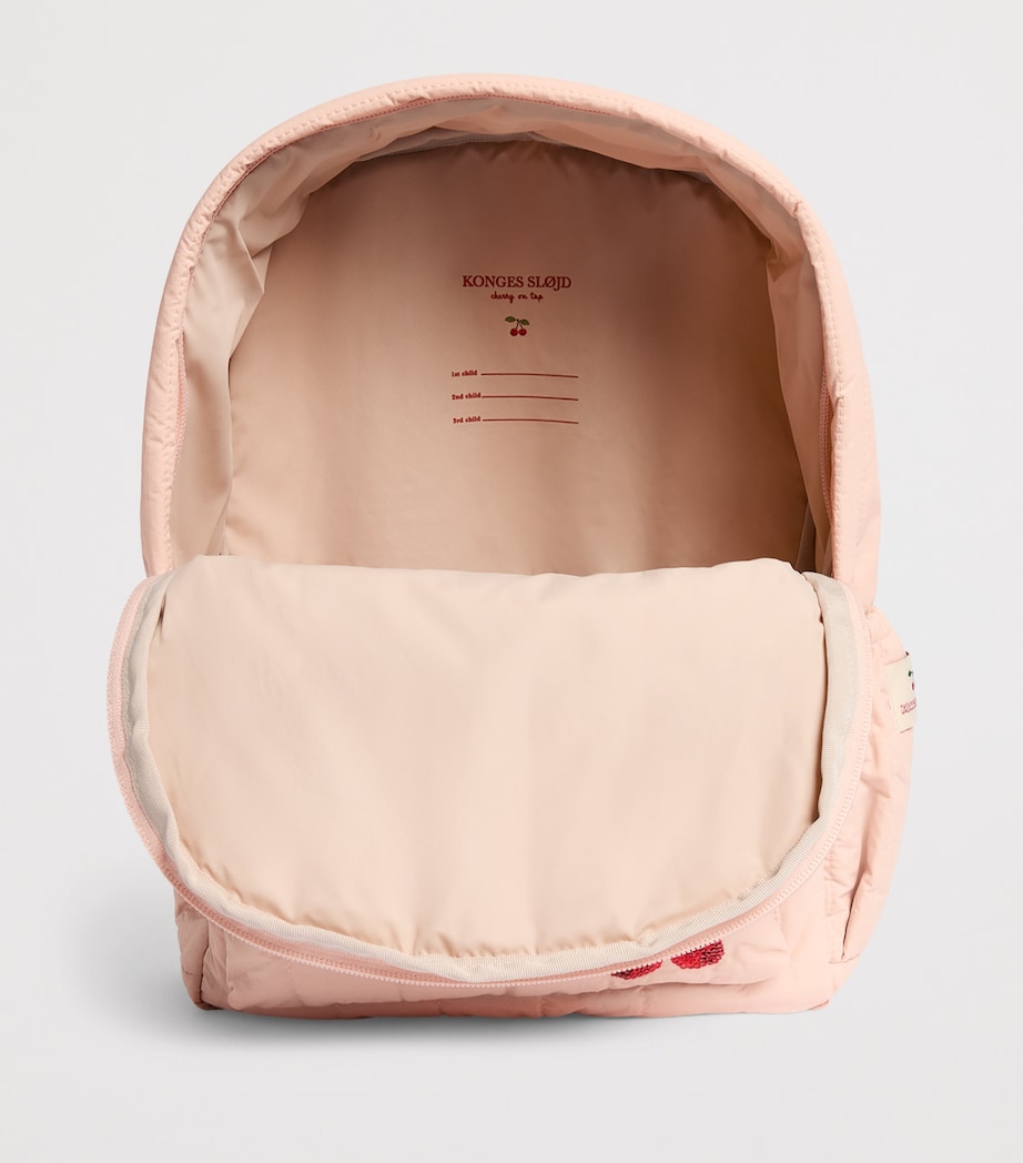 KONGES SLOJD Quilted Sequin Juno Backpack Cameo Rose Image 3