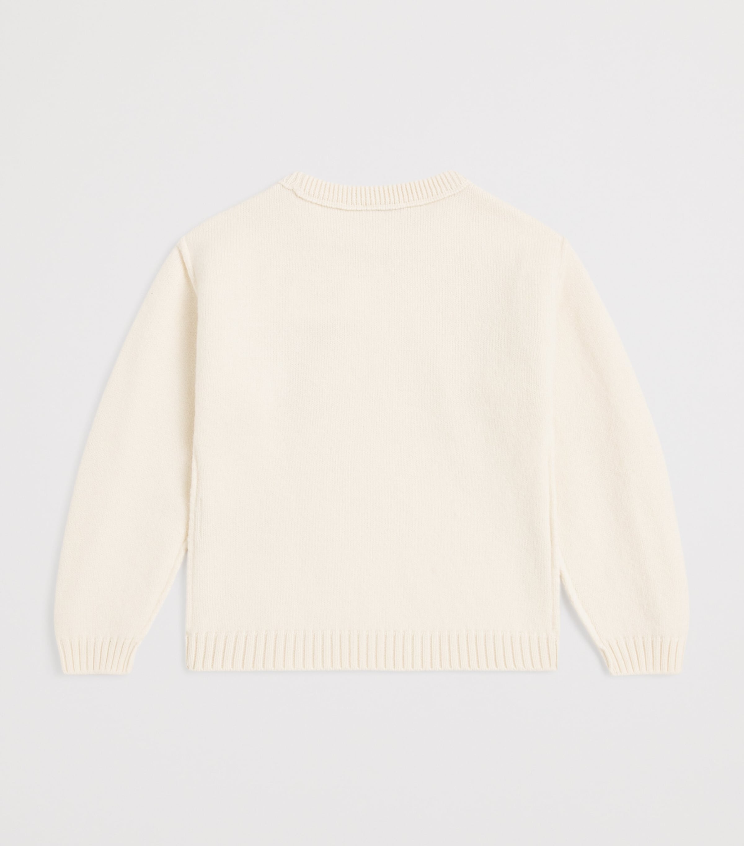 Wool Ami De Coeur Sweater (4-12 Years) 154-ECRU/ROUGE Image 2