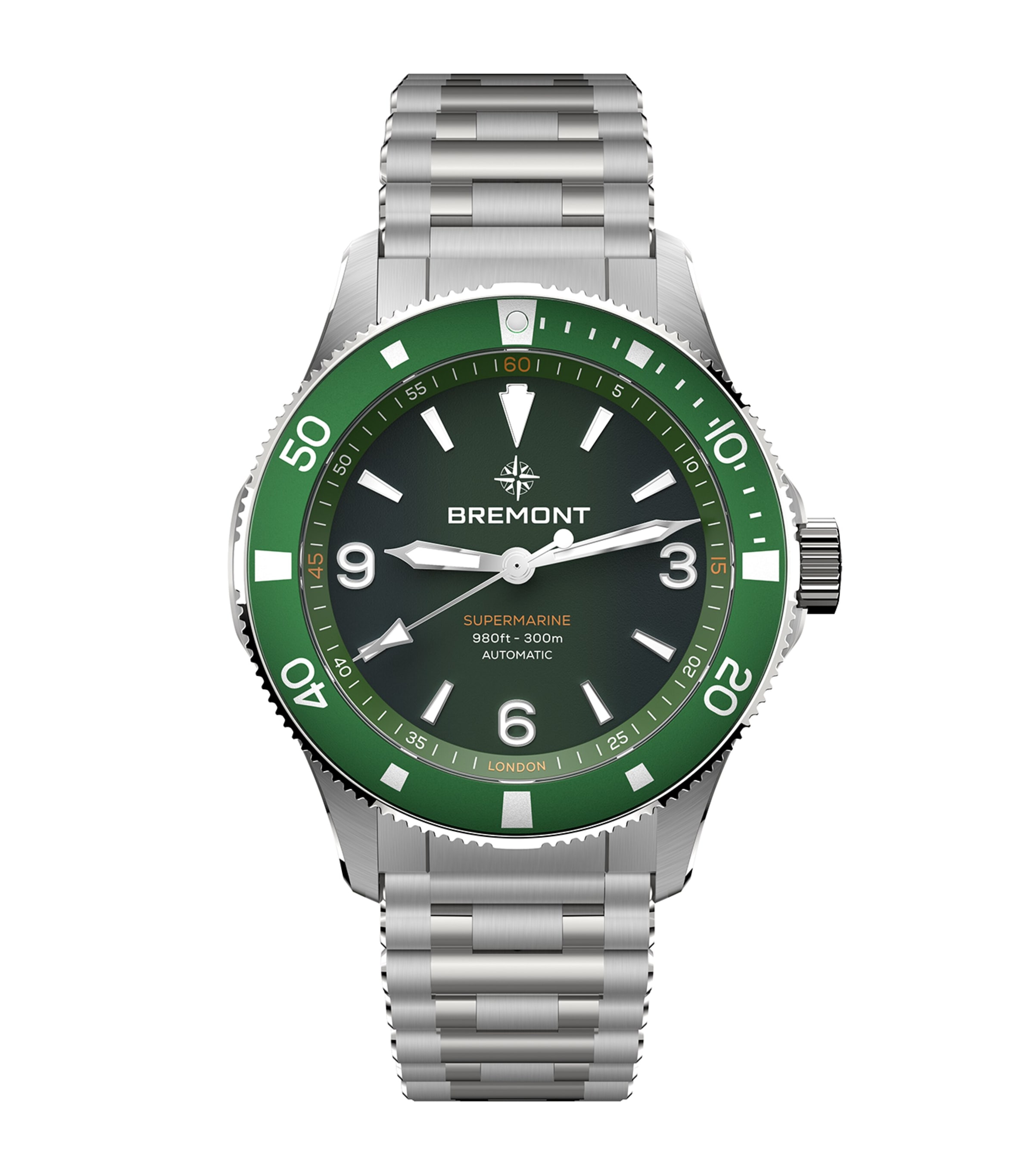 Bremont Stainless Steel 300m Supermarine Watch 40mm Black Image 1
