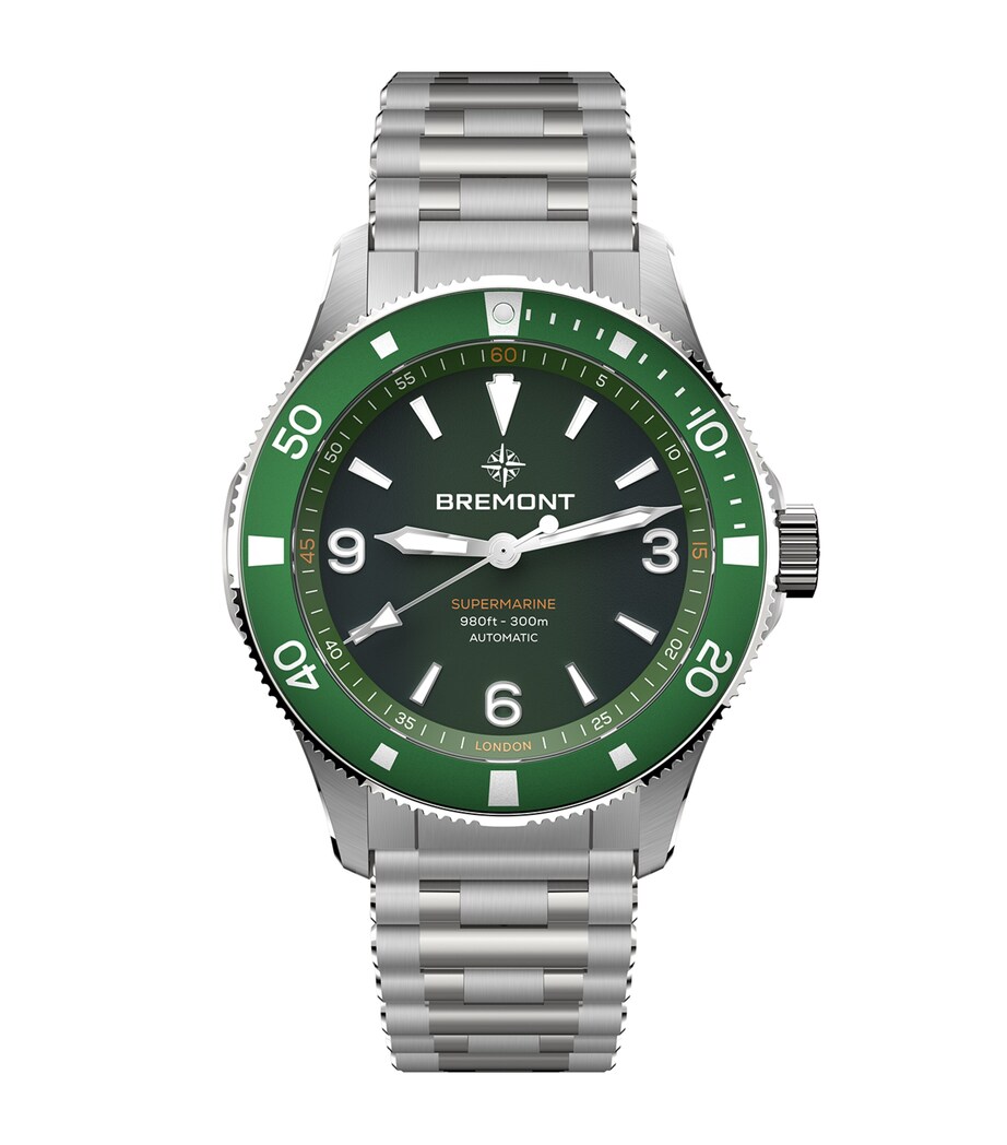 Bremont Stainless Steel 300m Supermarine Watch 40mm Black Image 1